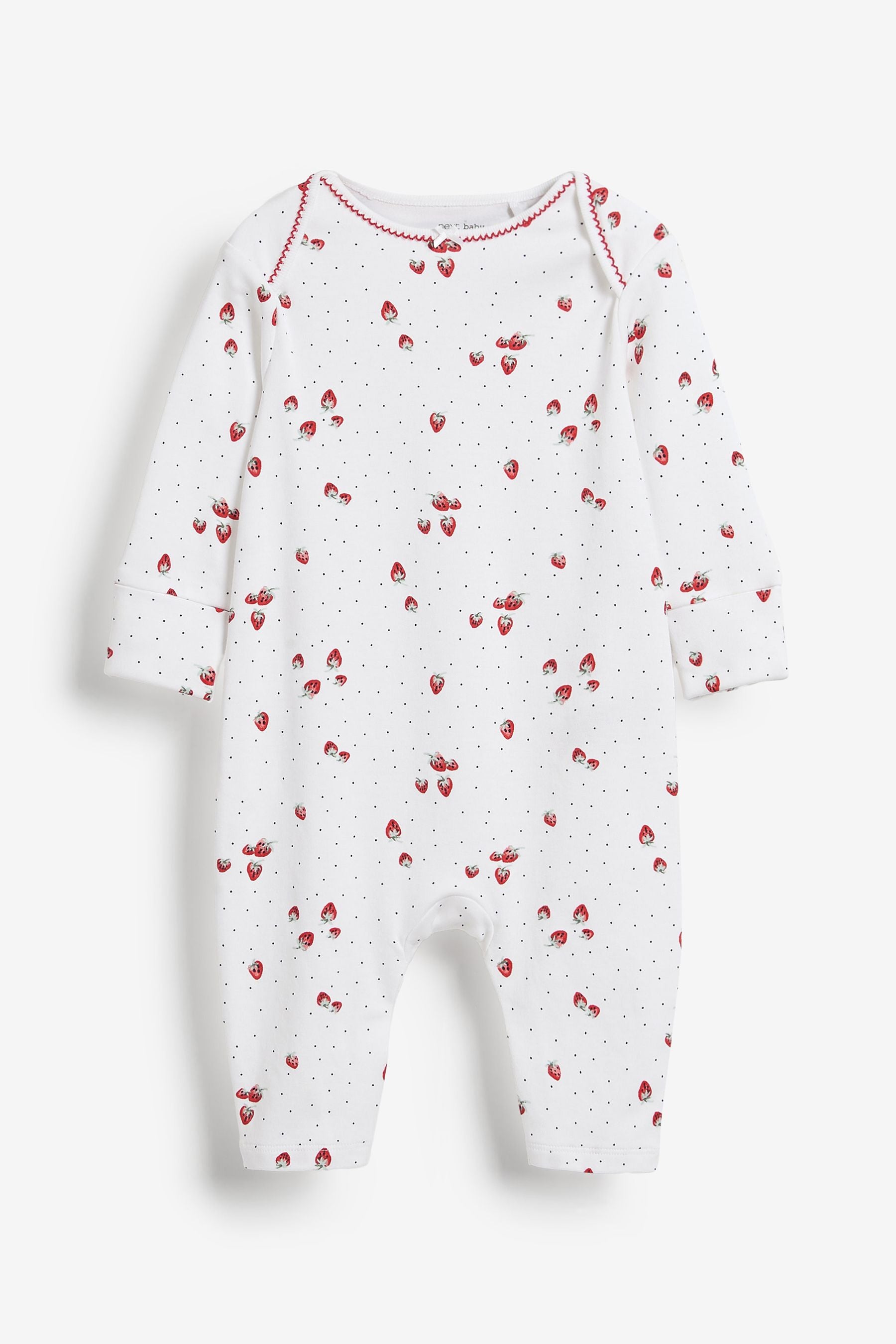 Red/Navy/White 4 Pack Footless Sleepsuits (0mths-3yrs)