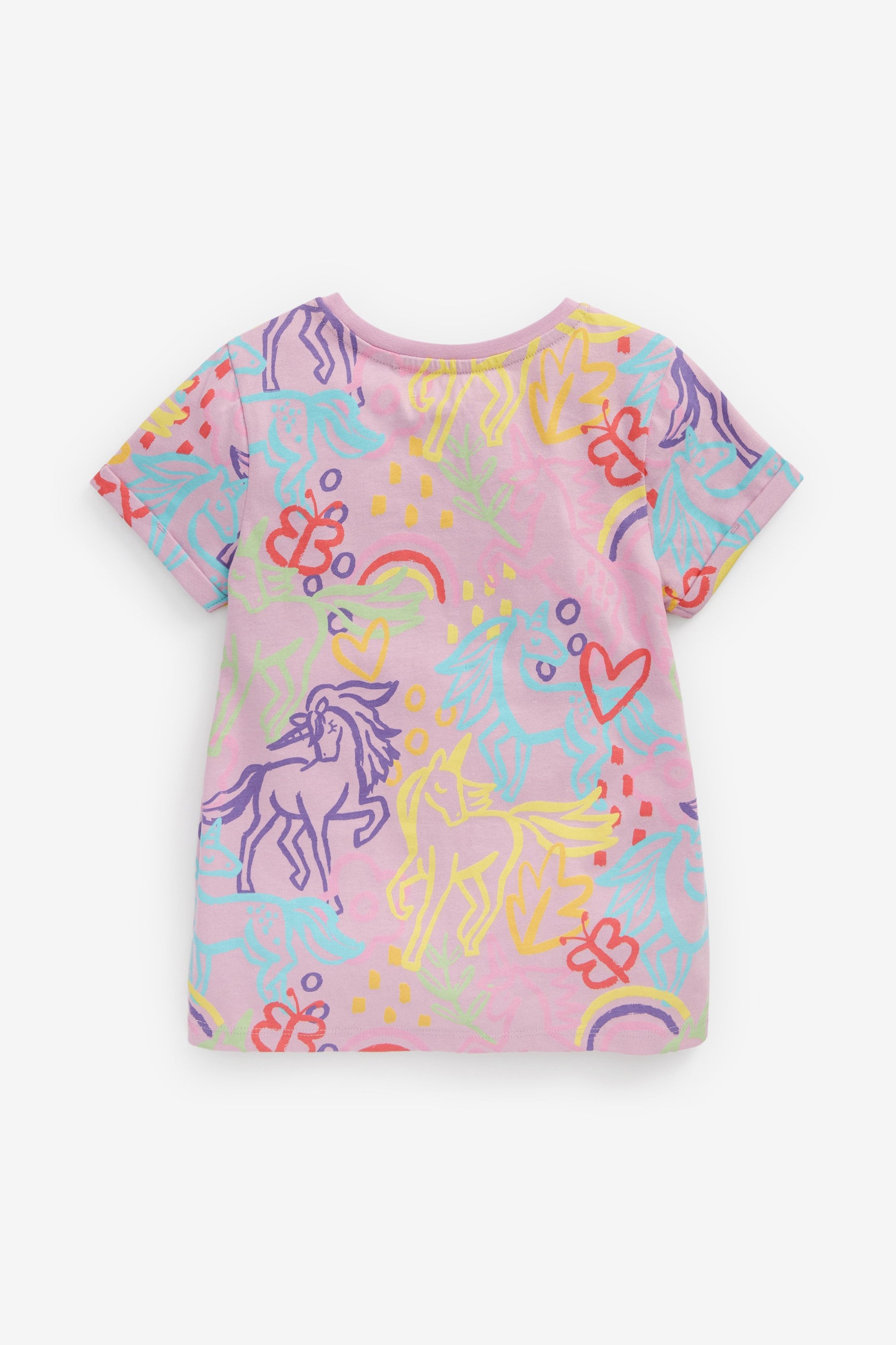 Lilac Purple Unicorn Regular Fit T-Shirt (3-16yrs)