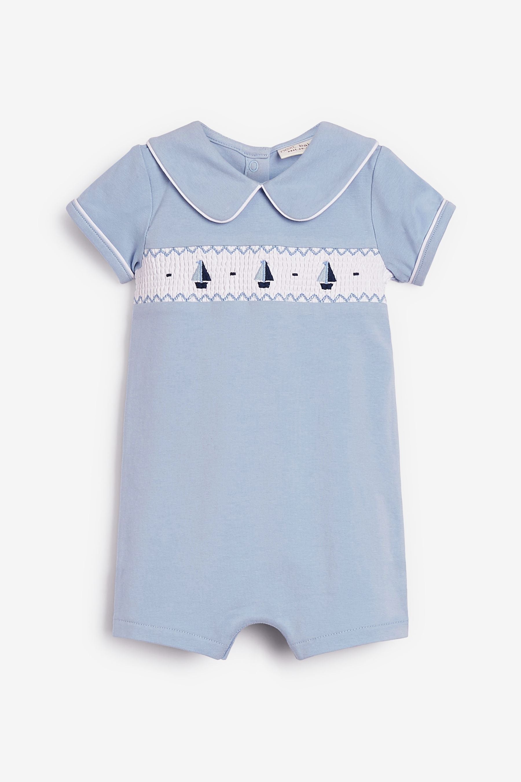 Blue Baby Smart Boat Romper (0mths-3yrs)