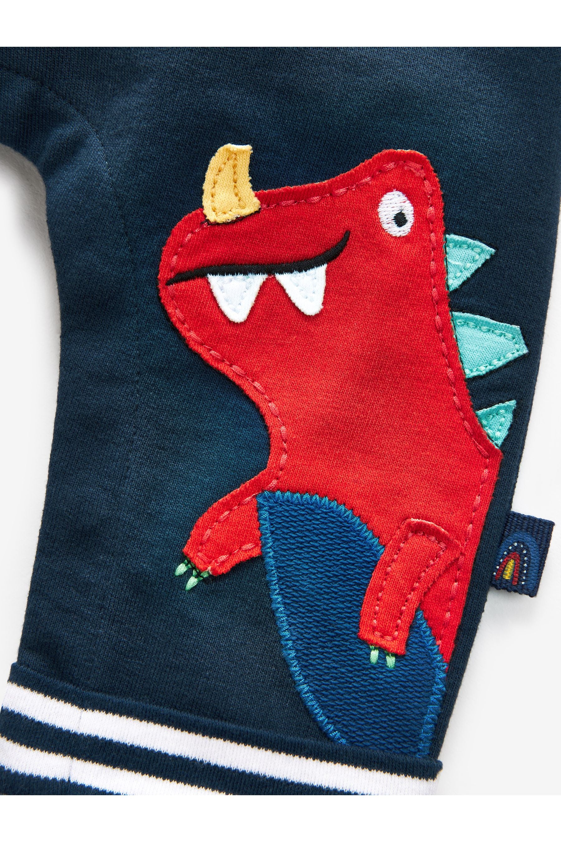 Denim Blue/Red Bright Baby 2 Piece Dungarees And Bodysuit Set (0mths-3yrs)