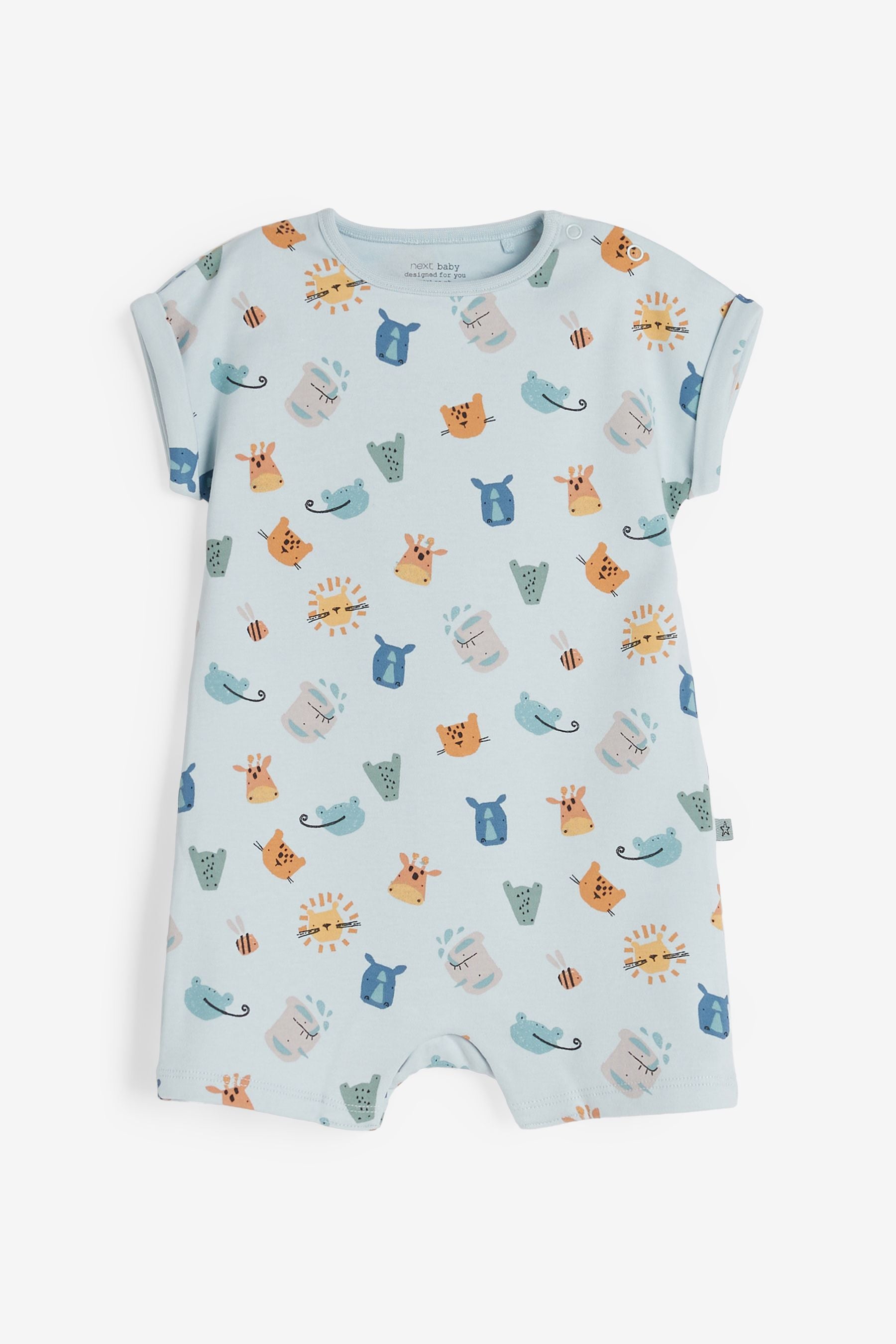 Ochre Yellow Lion Baby 3 Pack Rompers (0mths-3yrs)