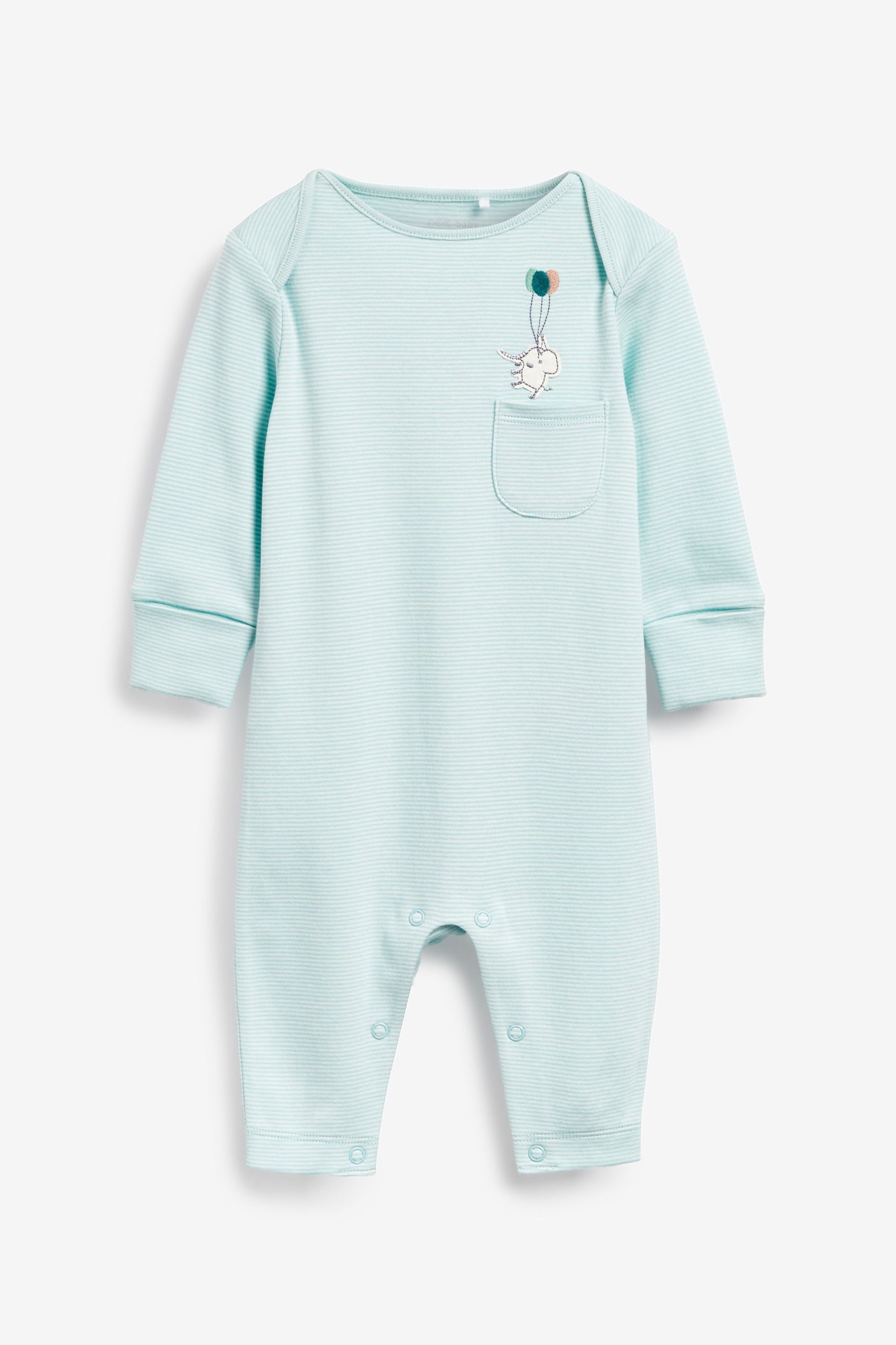 Blue 4 Pack Sleepsuits (0-2yrs)