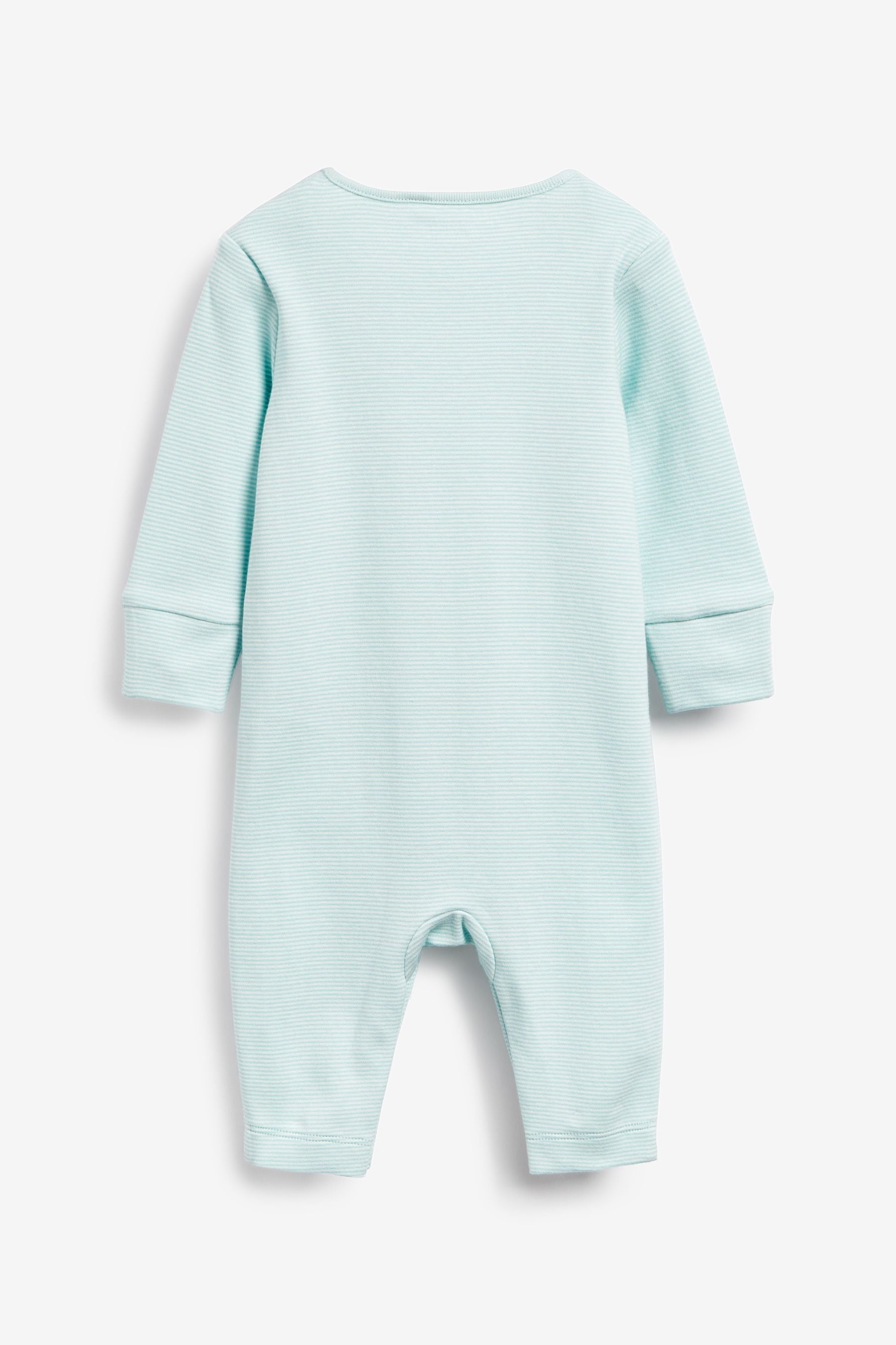 Blue 4 Pack Sleepsuits (0-2yrs)