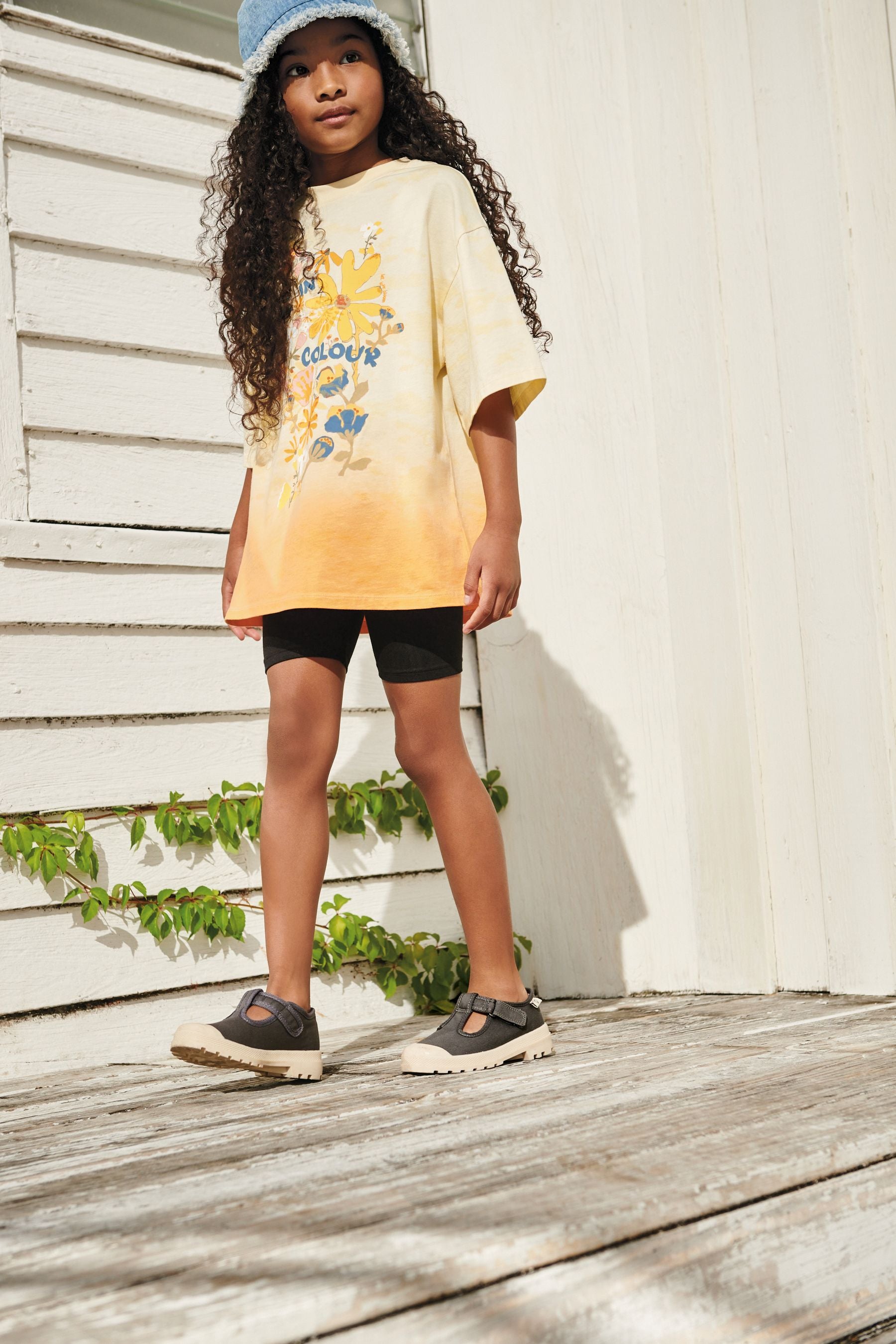 Yellow Ombre Life In Colour Oversized T-Shirt (3-16yrs)