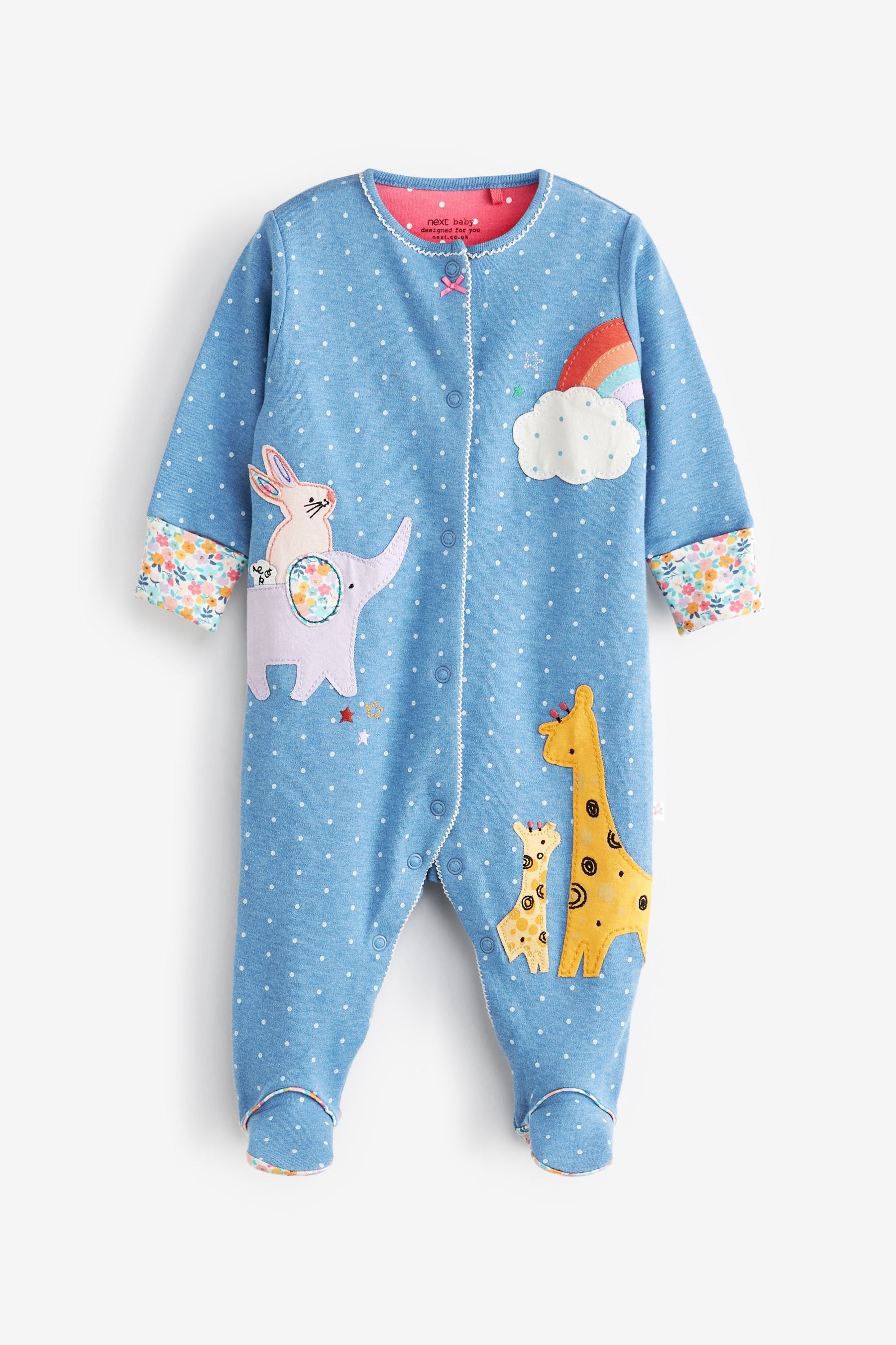 Blue Character 2 Pack Sleepsuits (0-2yrs)