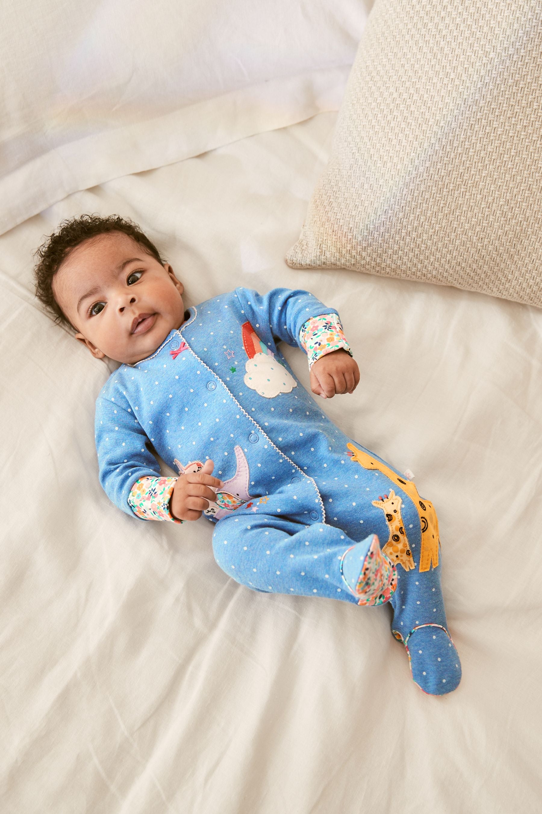 Blue Character 2 Pack Sleepsuits (0-2yrs)