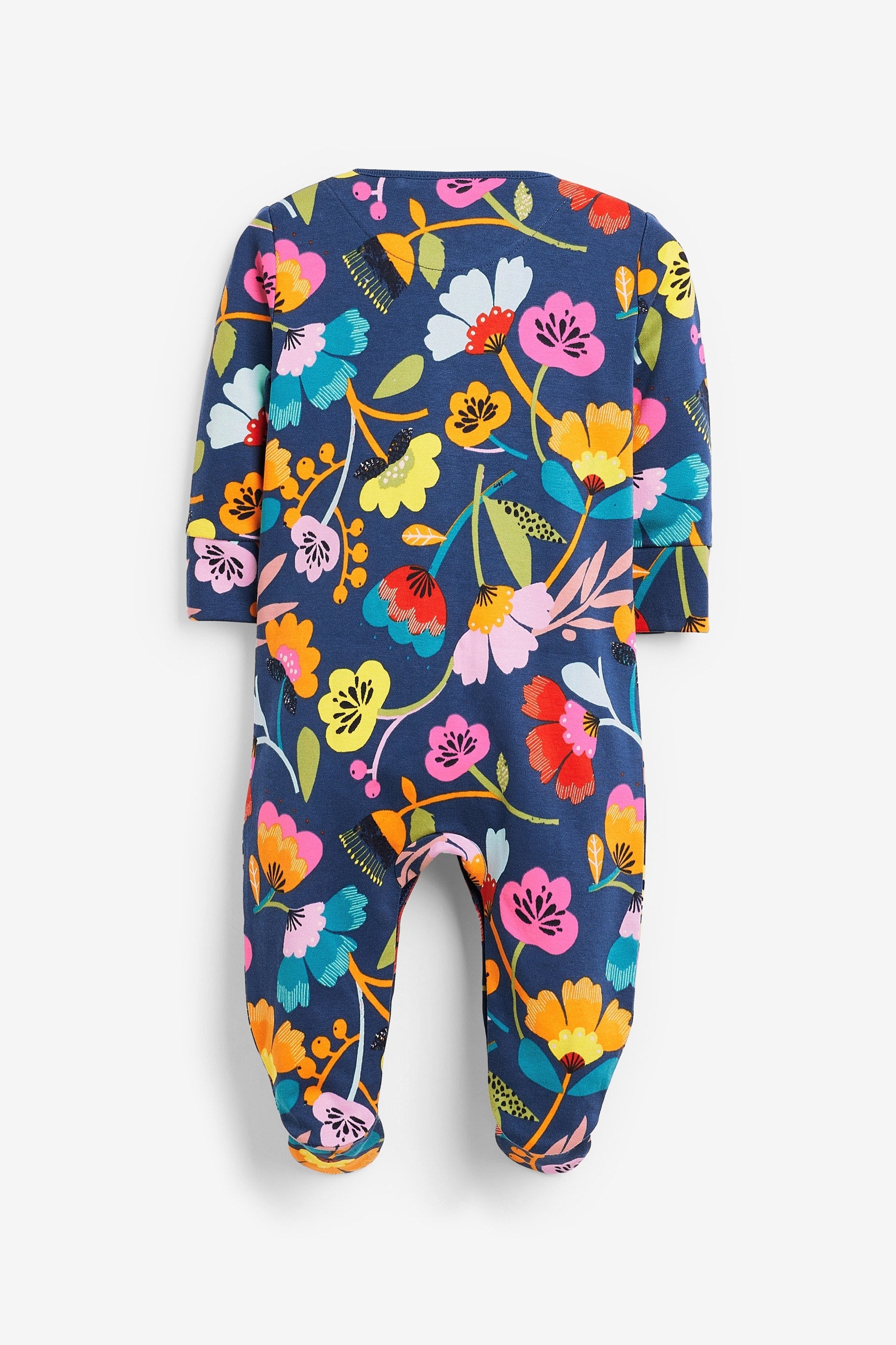 Bright Floral Baby Sleepsuits 3 Pack (0mths-2yrs)