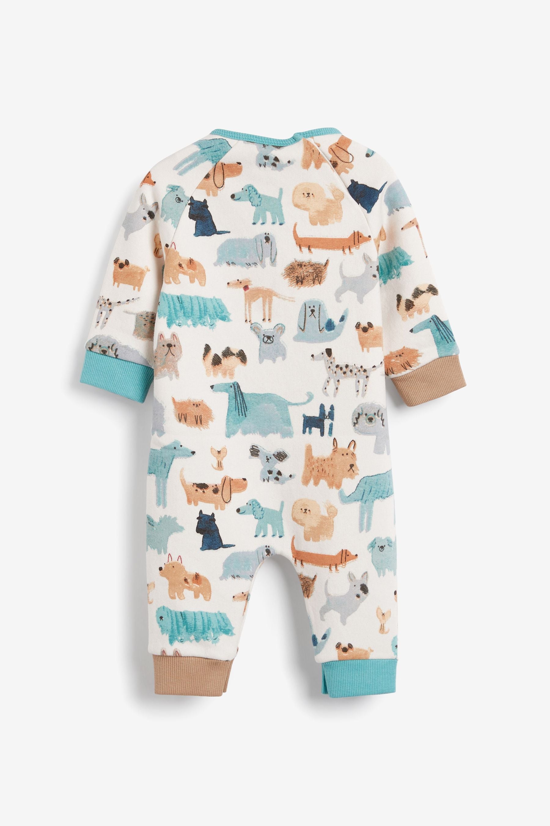 White Dog Printed Romper (0mths-3yrs)