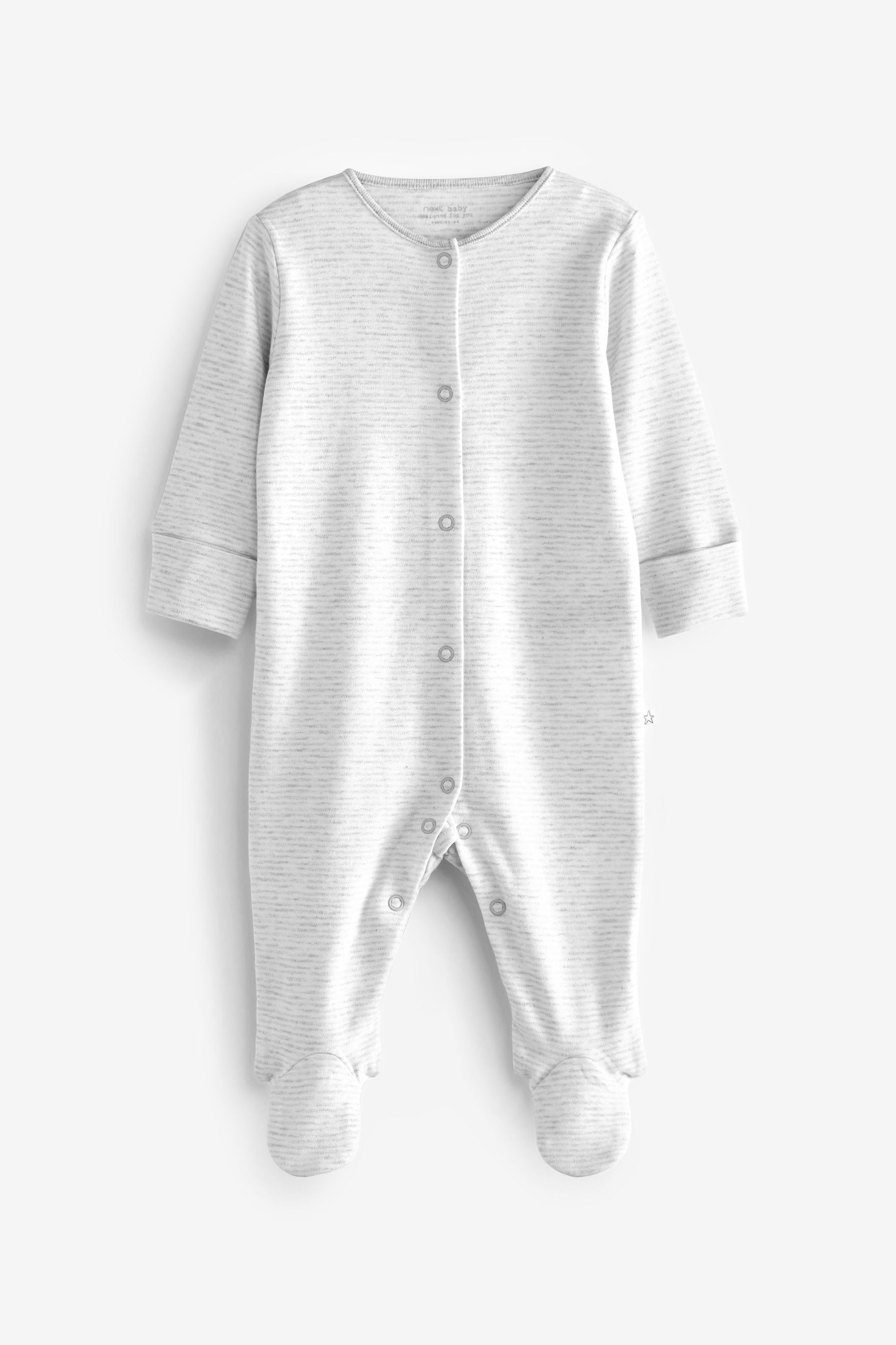 White/Grey 15 Piece Baby Sleepsuit, Tops, Joggers & Hats Set (0-6mths)