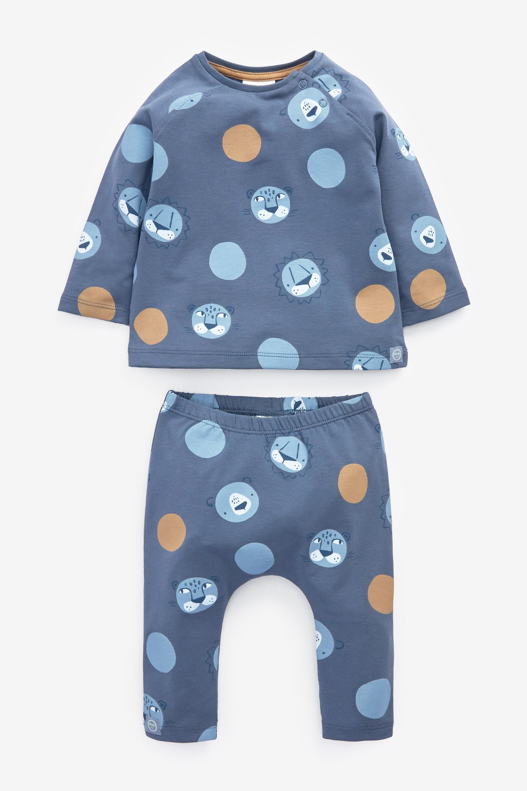 Blue Abstract Baby T-Shirts And Leggings Set 6 Pack