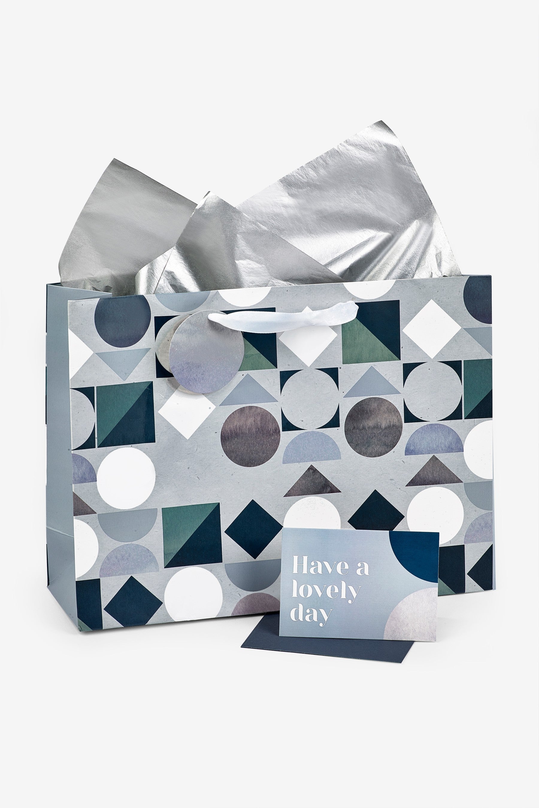 Blue Geo Gift Bag