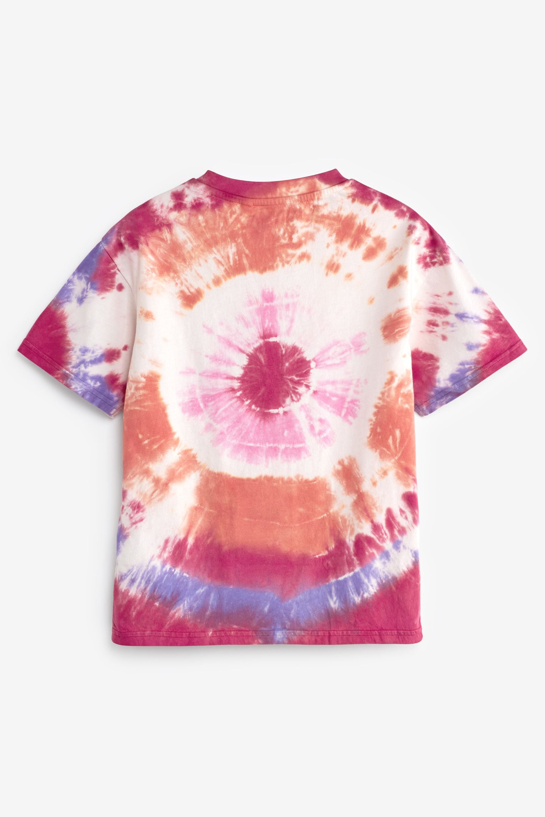 Pink Tie Dye Slogan Oversized T-Shirt (3-16yrs)