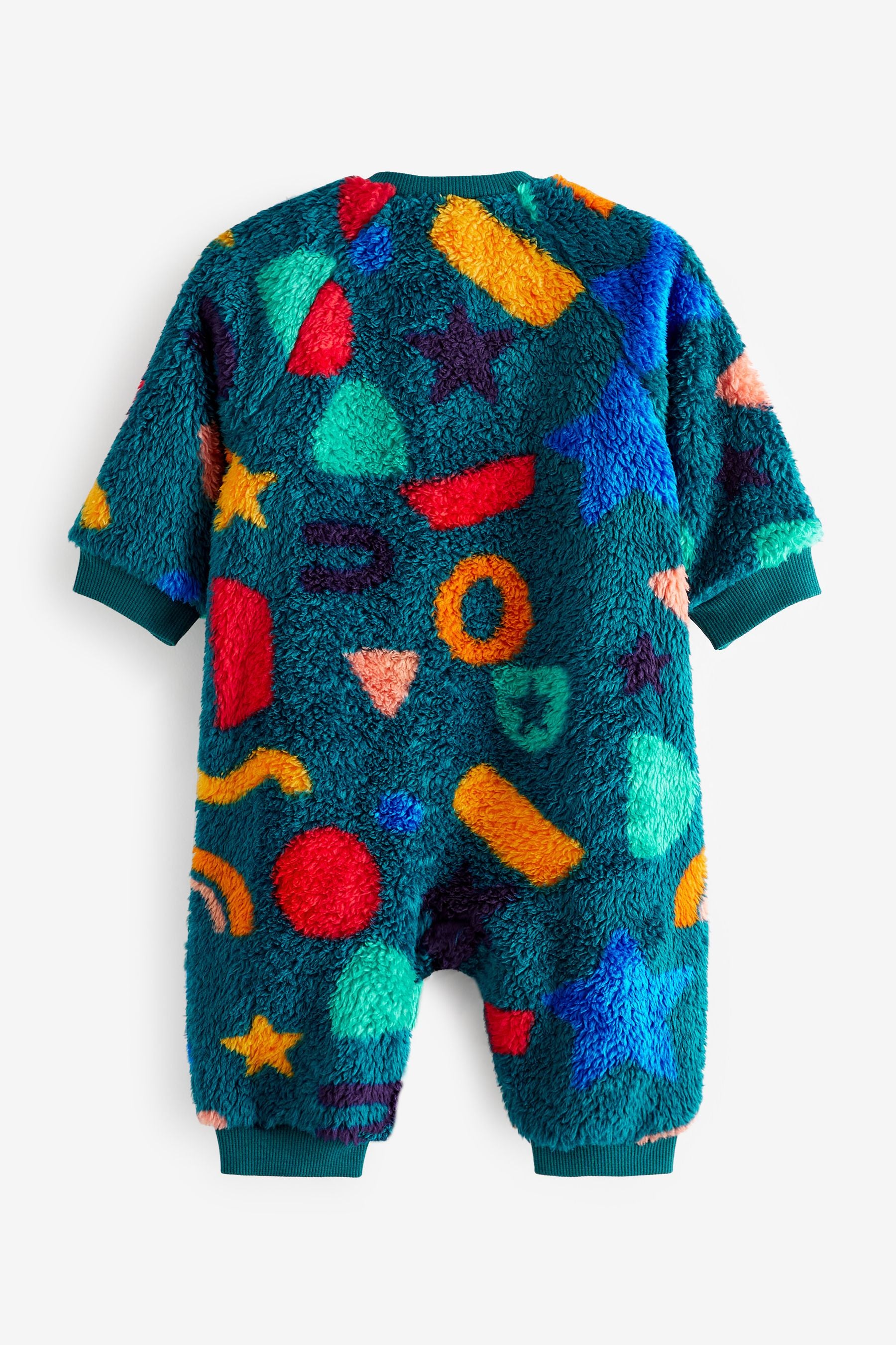 Green/Red Baby Lightweight Fleece Sleepsuit