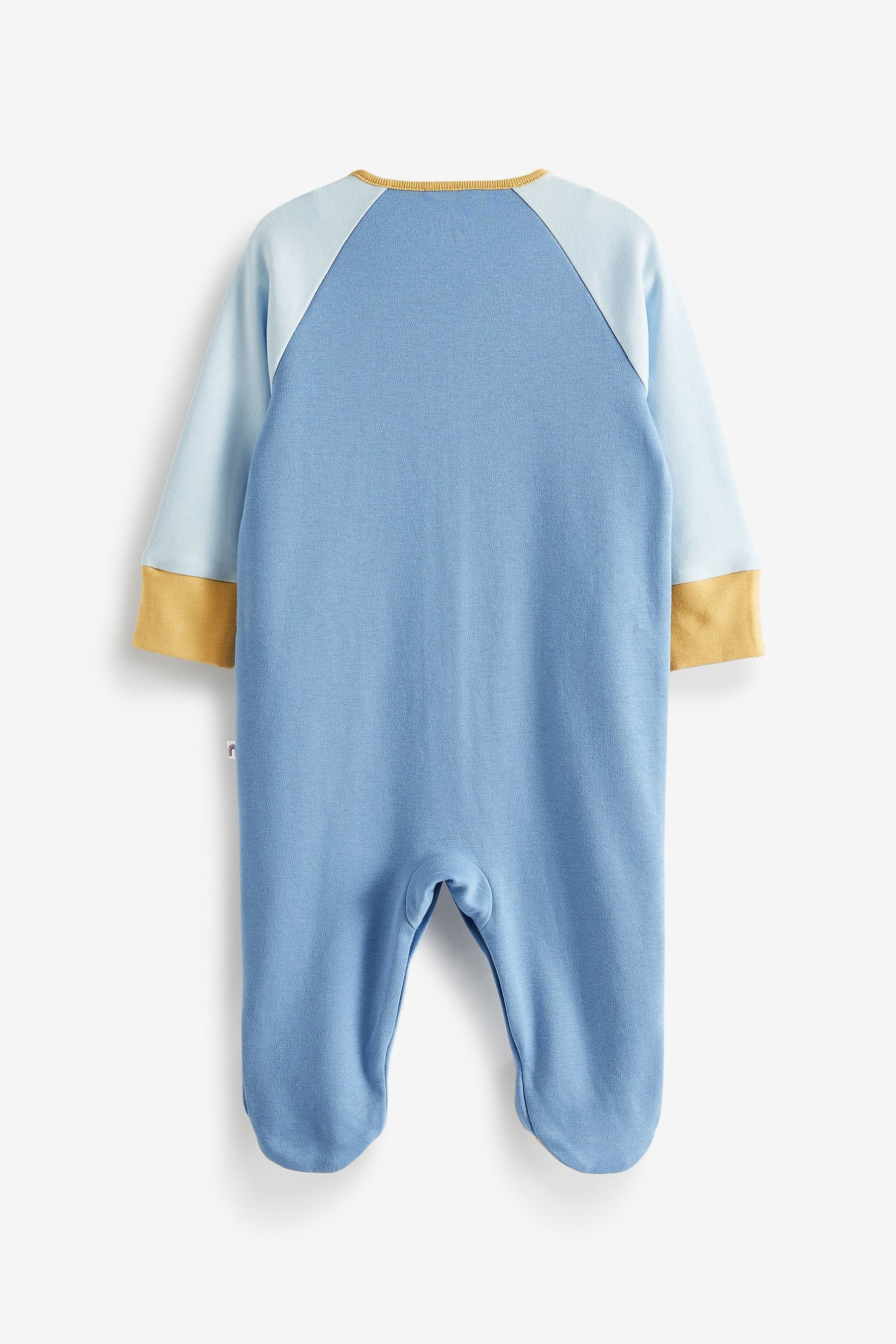 Blue Dinosaur Baby Sleepsuits 3 Pack (0-2yrs)