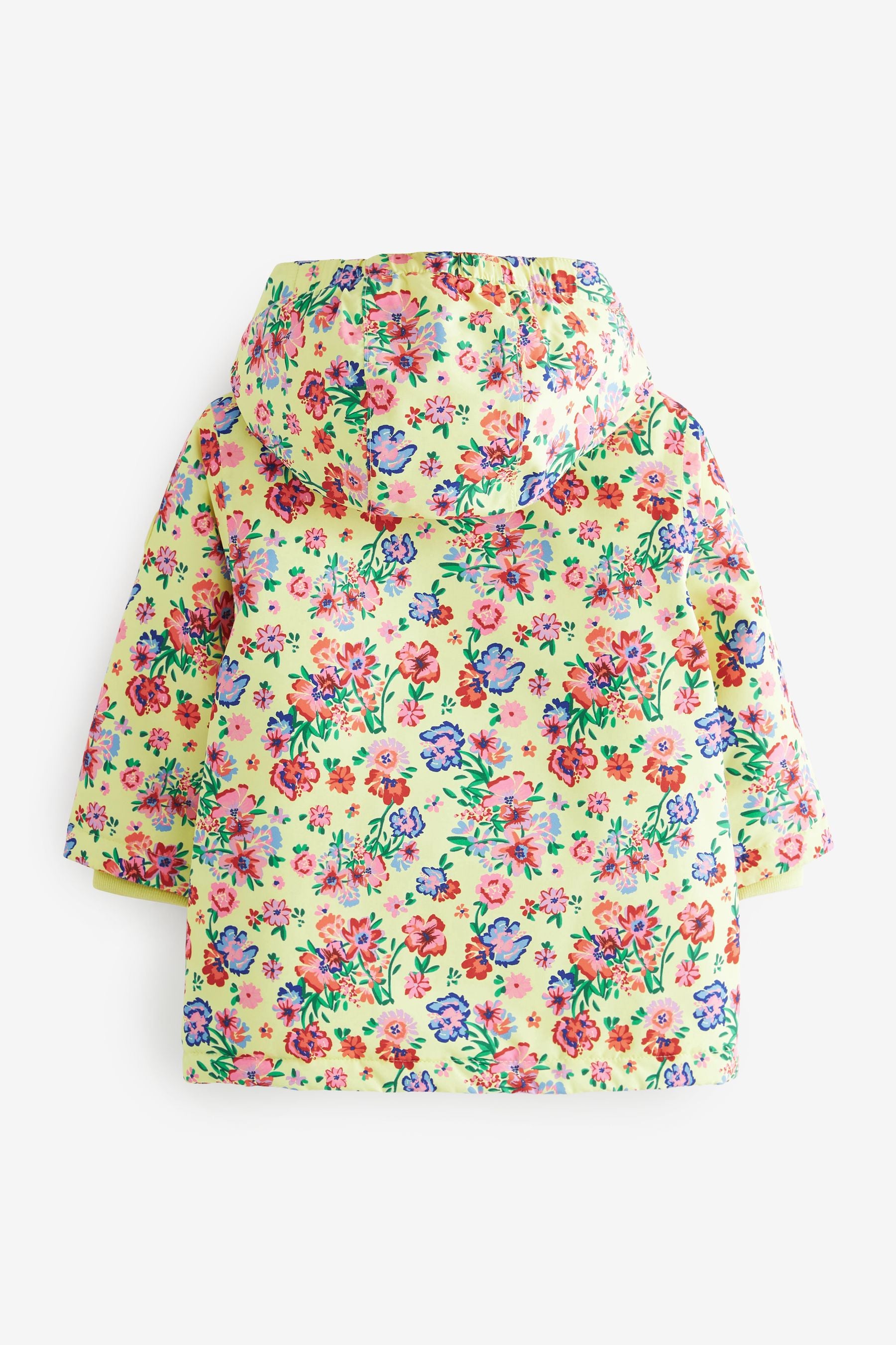 Yellow Floral Printed Waterproof Coat (9mths-7yrs)