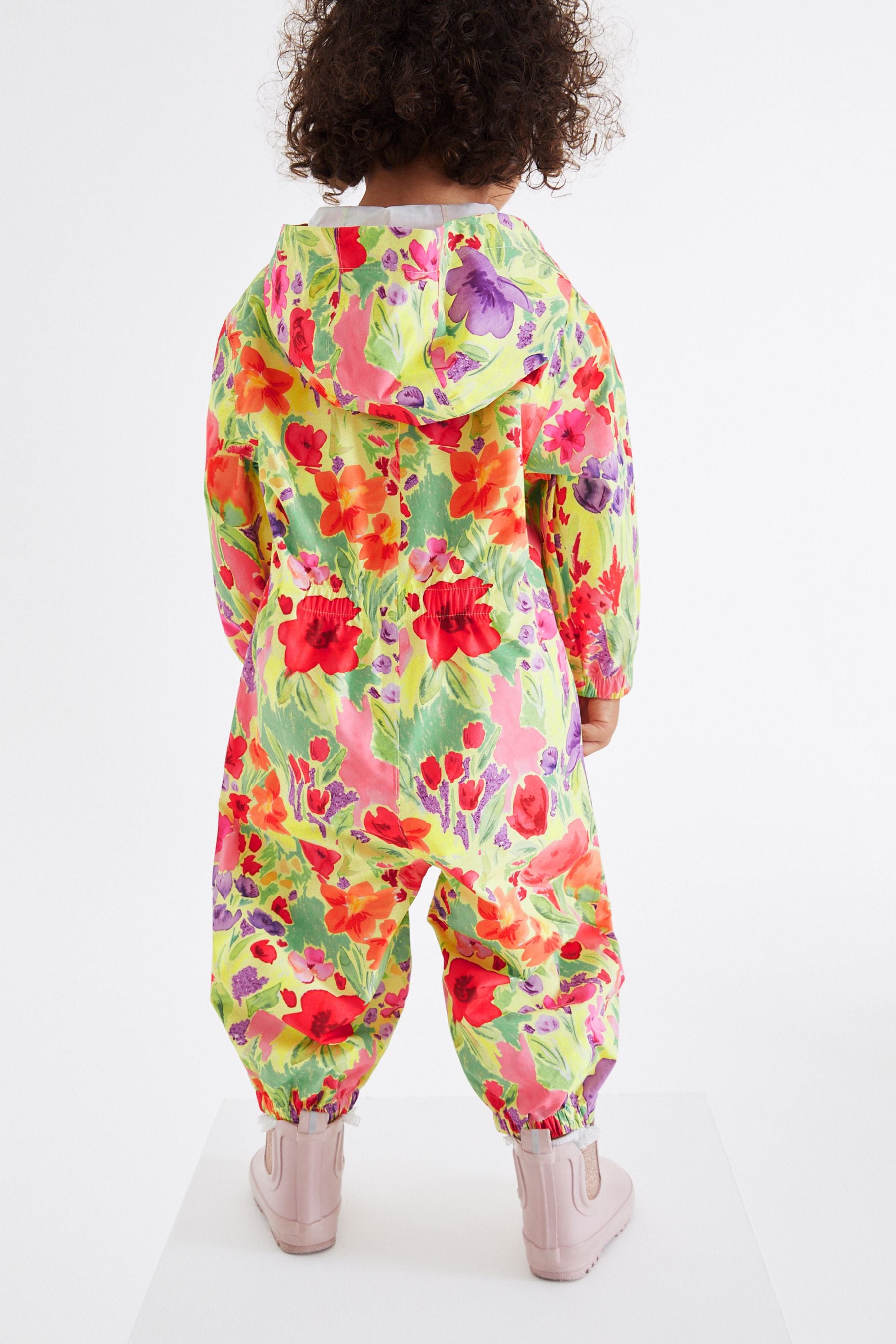 Multi Floral Waterproof Puddlesuit (3mths-7yrs)