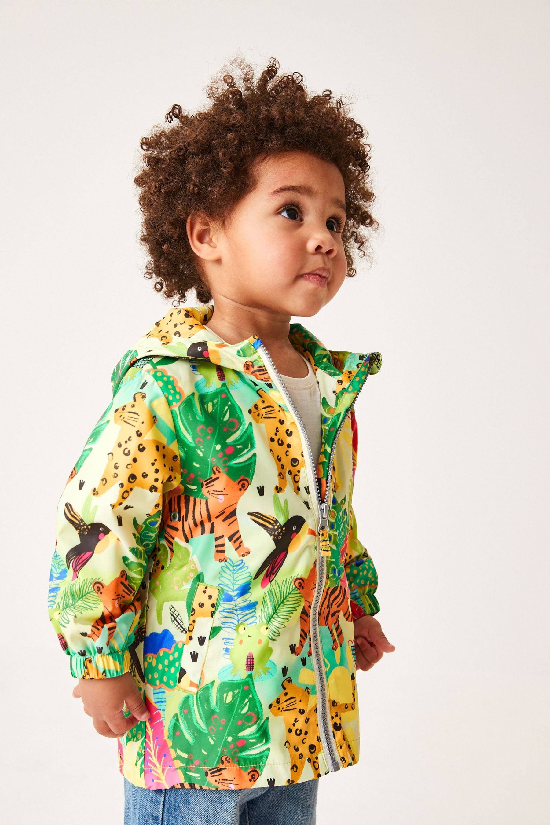 Green Character Shower Resistant Printed Cagoule Jacket (3mths-7yrs)