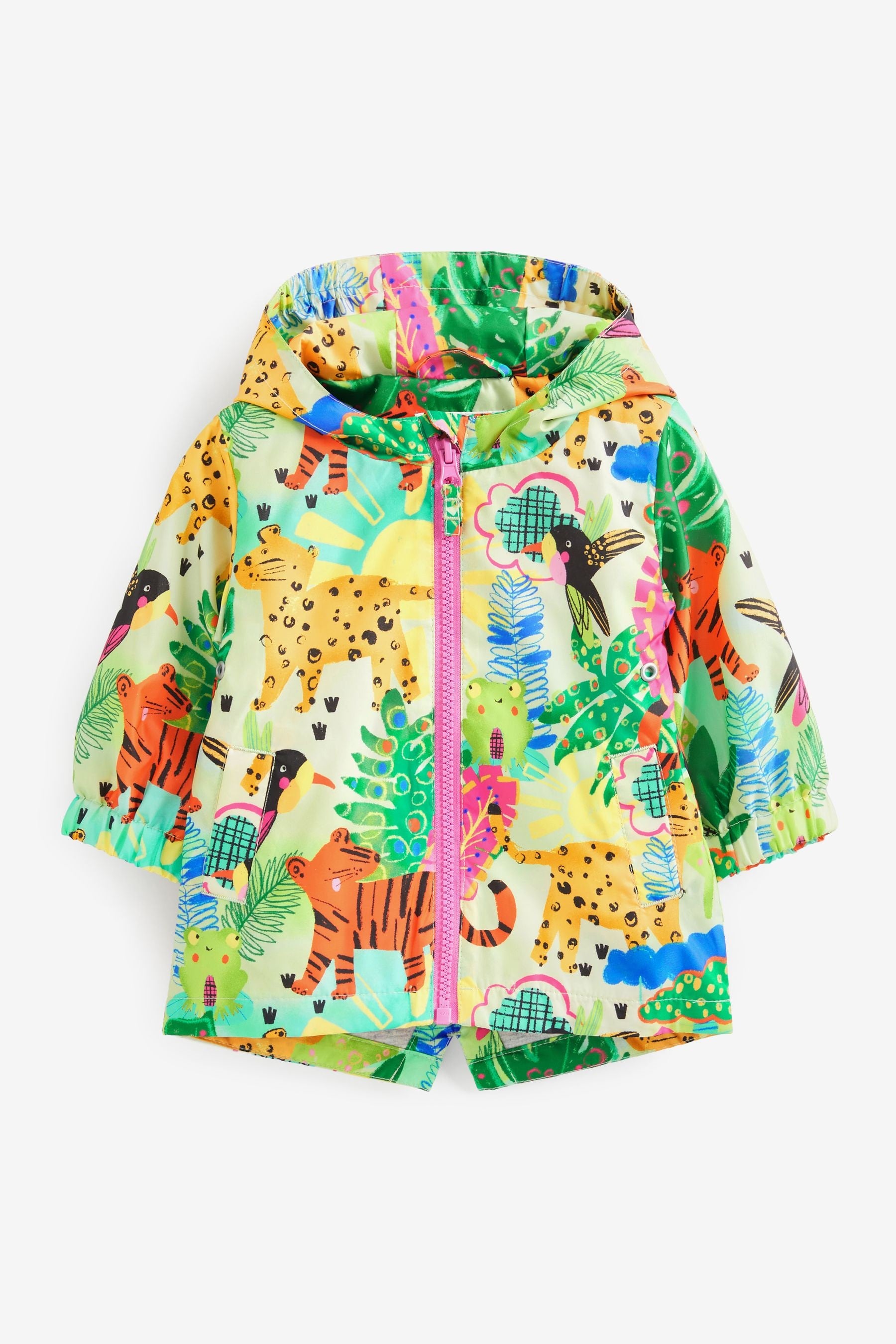 Green Character Shower Resistant Printed Cagoule Jacket (3mths-7yrs)