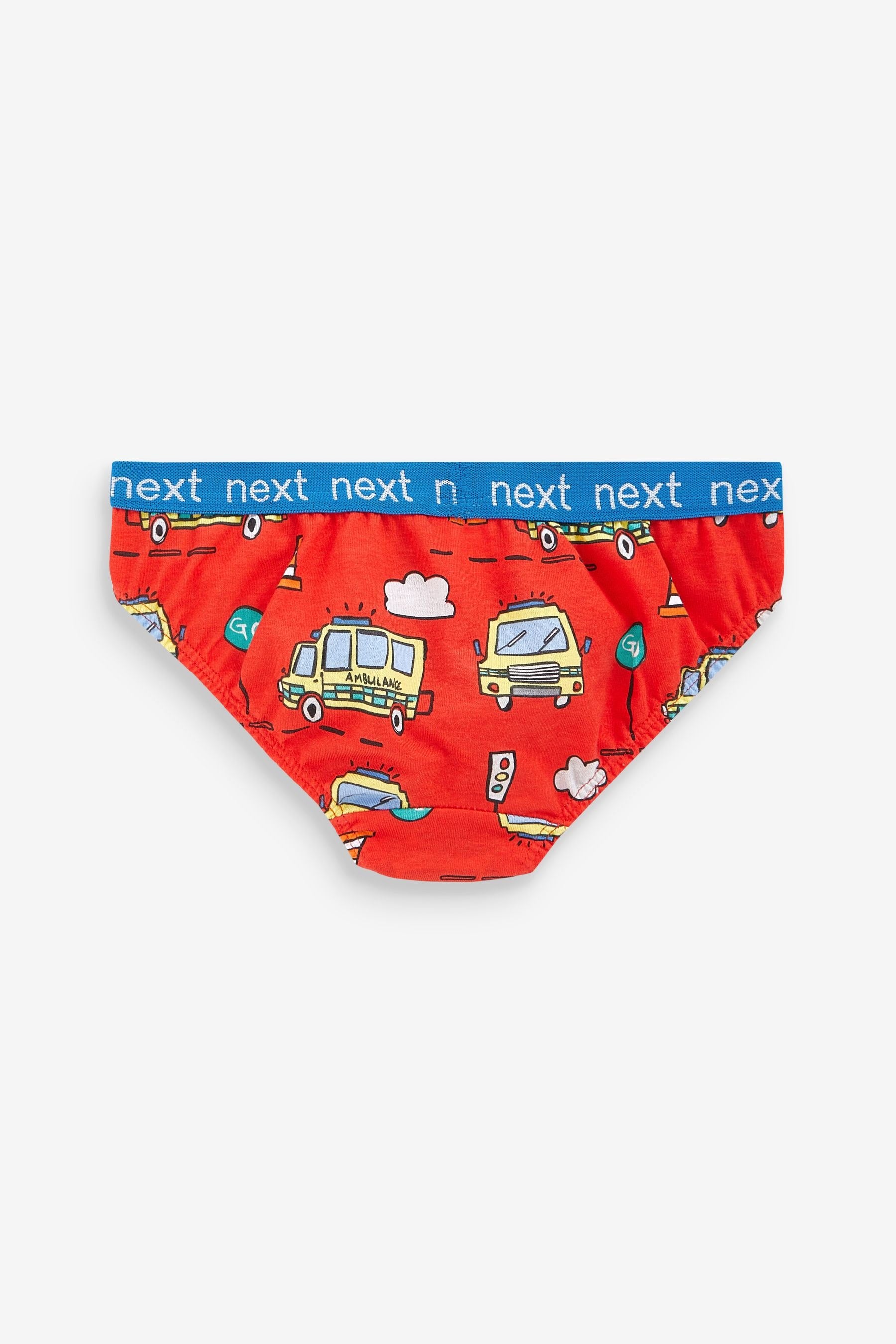 Navy/Red 7 Pack Briefs (1.5-16yrs)