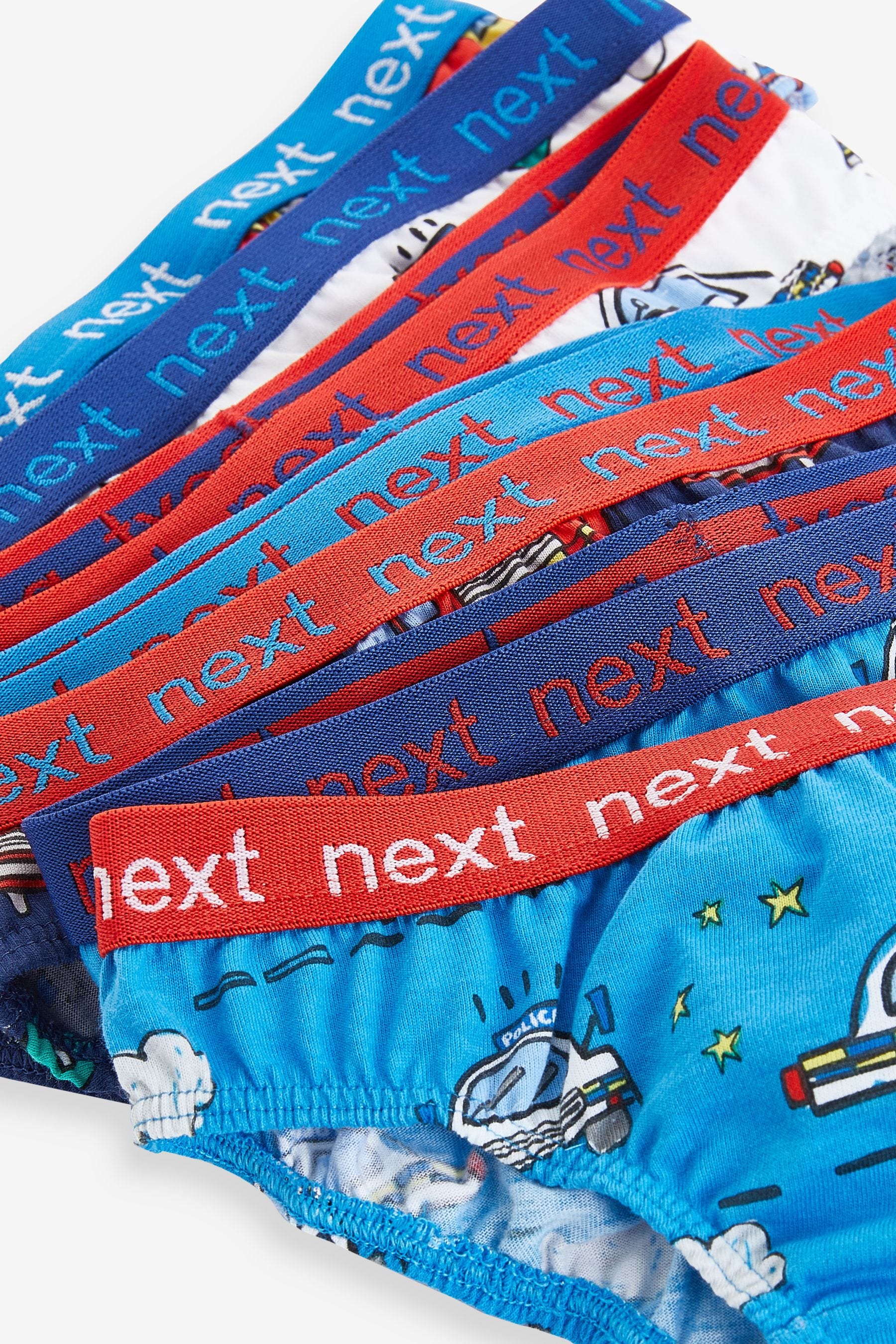 Navy/Red 7 Pack Briefs (1.5-16yrs)