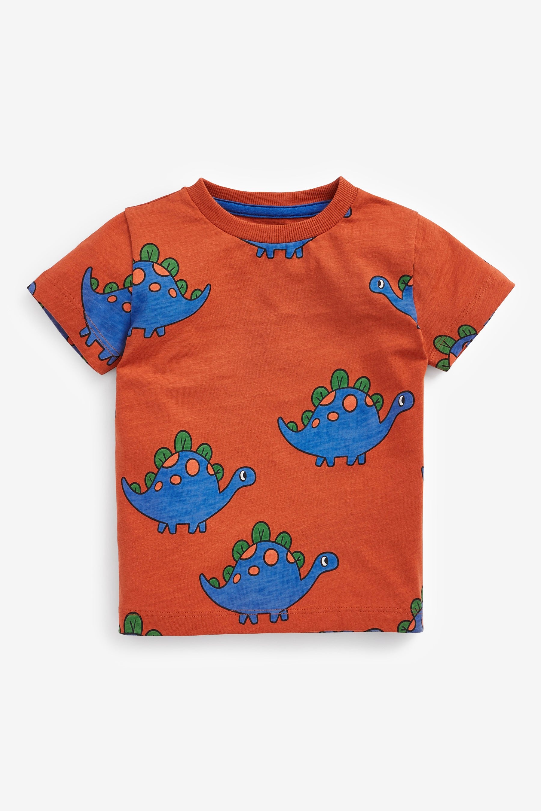 Red/Yellow Dino 3 Pack All Over Print T-Shirts (3mths-7yrs)