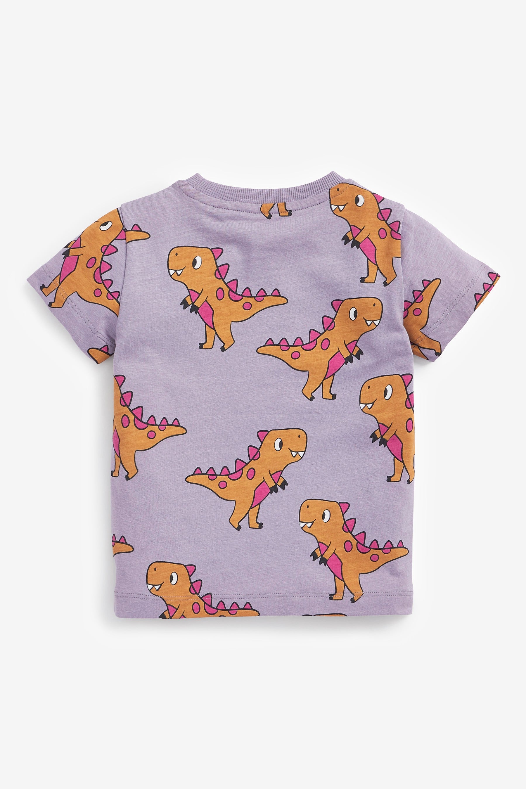 Red/Yellow Dino 3 Pack All Over Print T-Shirts (3mths-7yrs)