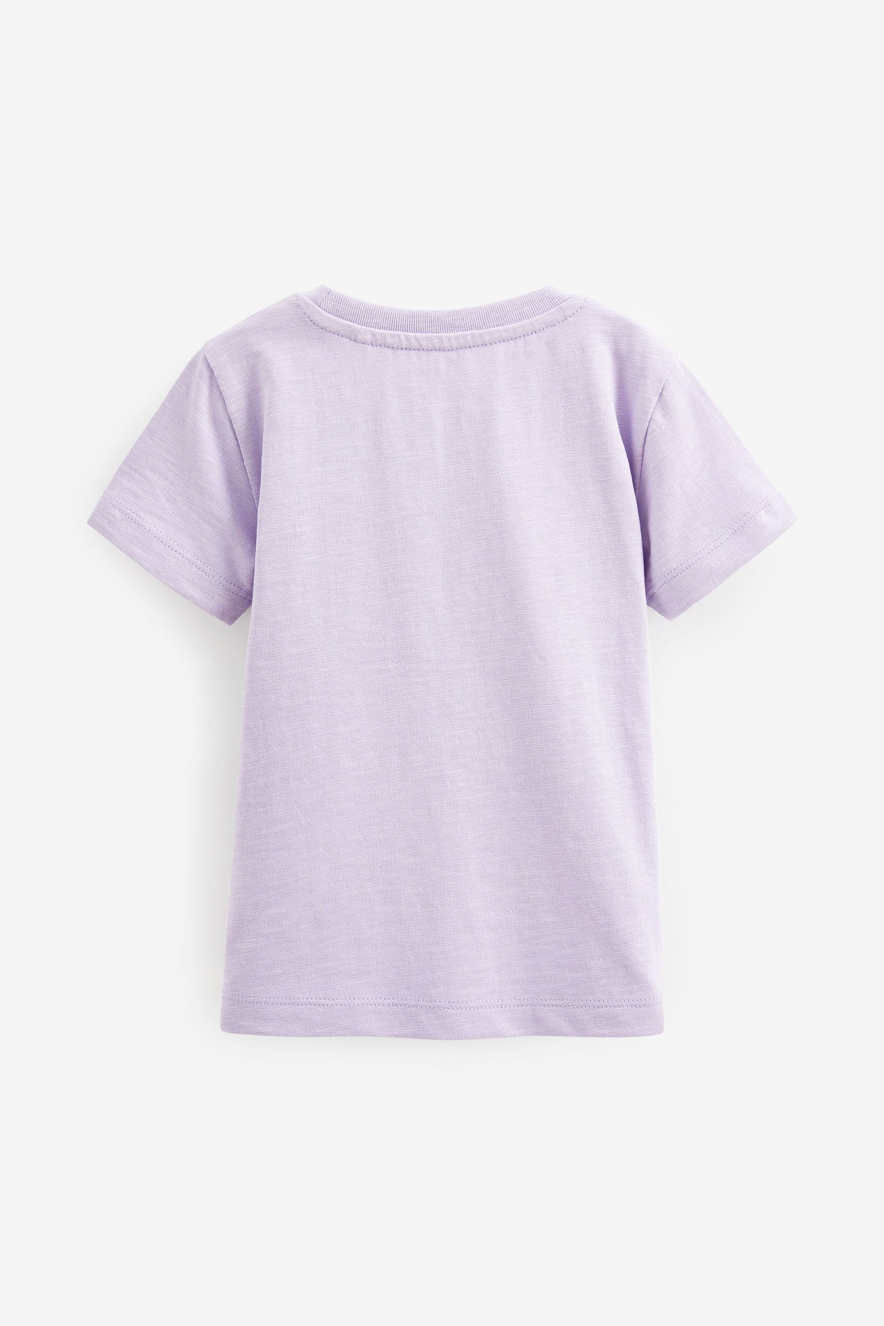 Lilac Purple Short Sleeve Plain T-Shirt (3mths-7yrs)