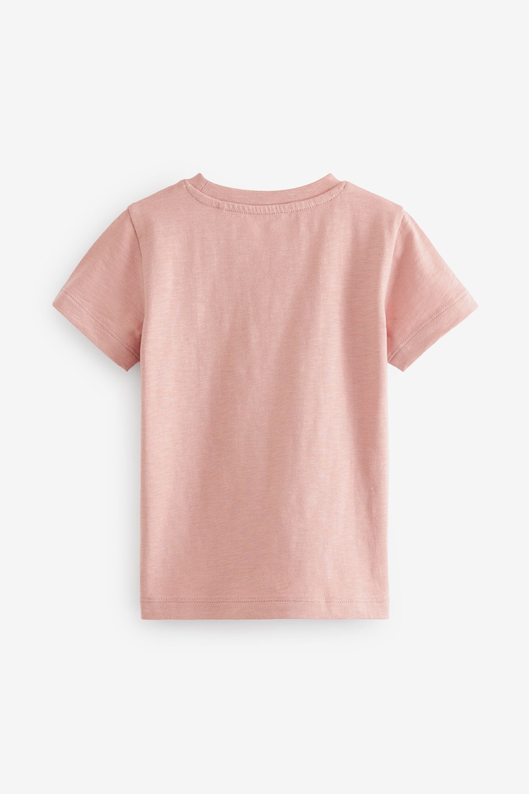 Mauve Pink Short Sleeve Plain T-Shirt (3mths-7yrs)