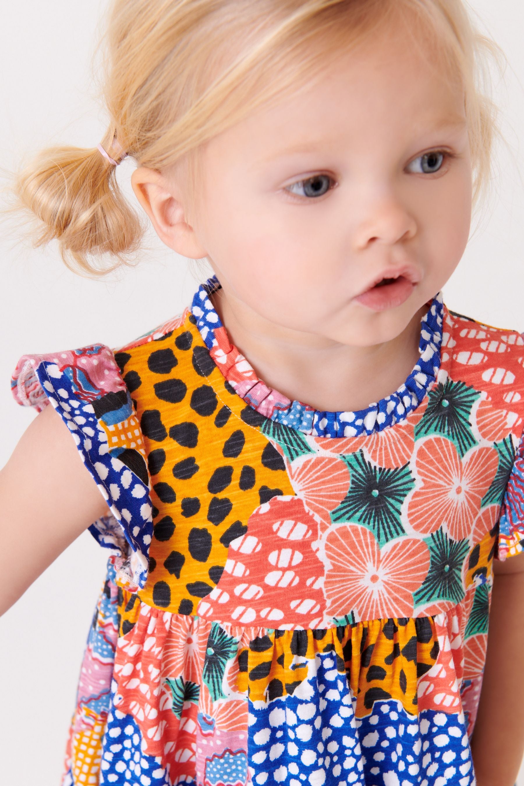 Mixed Holiday Print Tiered Frill Dress (3mths-7yrs)