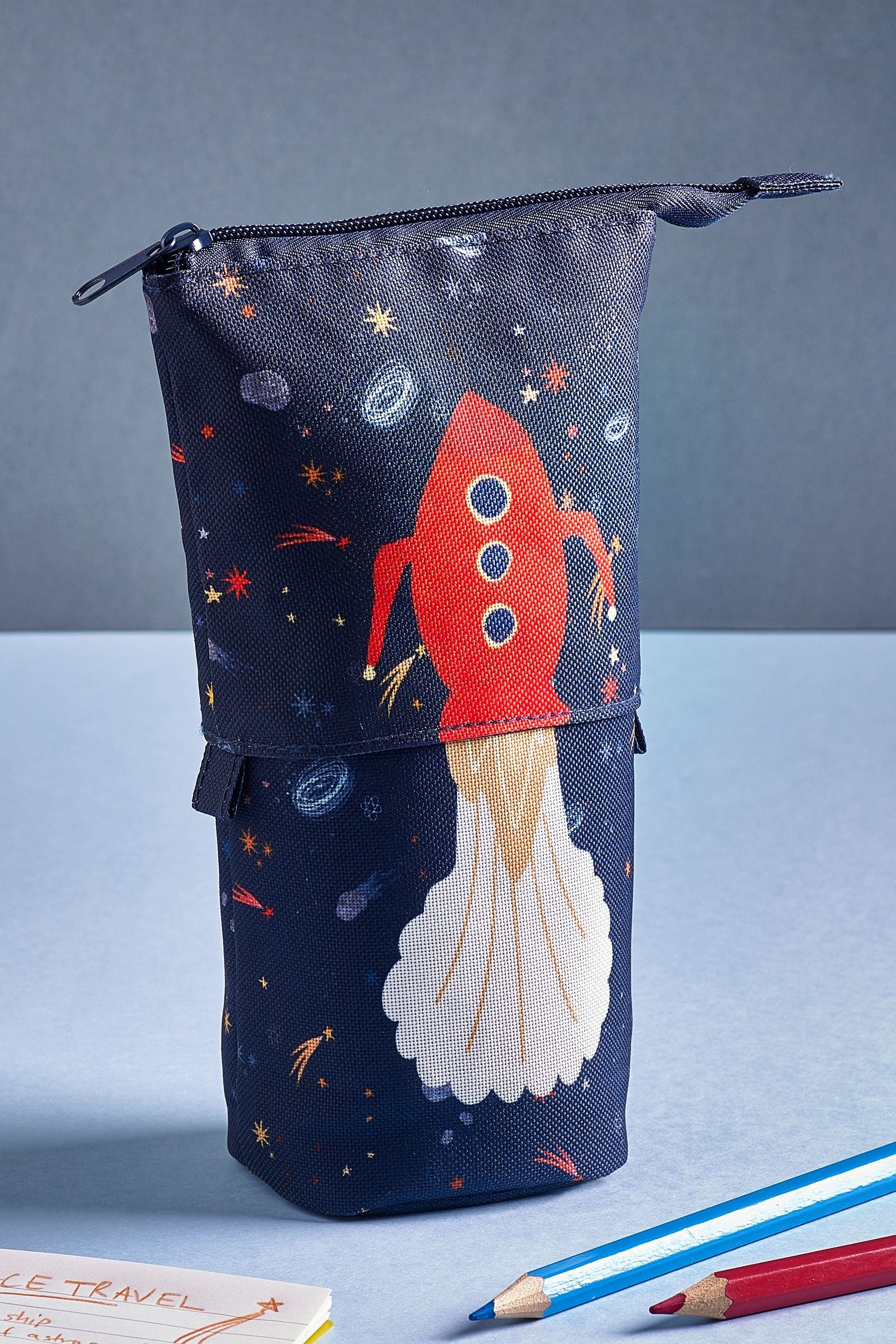 Pink Space Stand Up Pencil Case