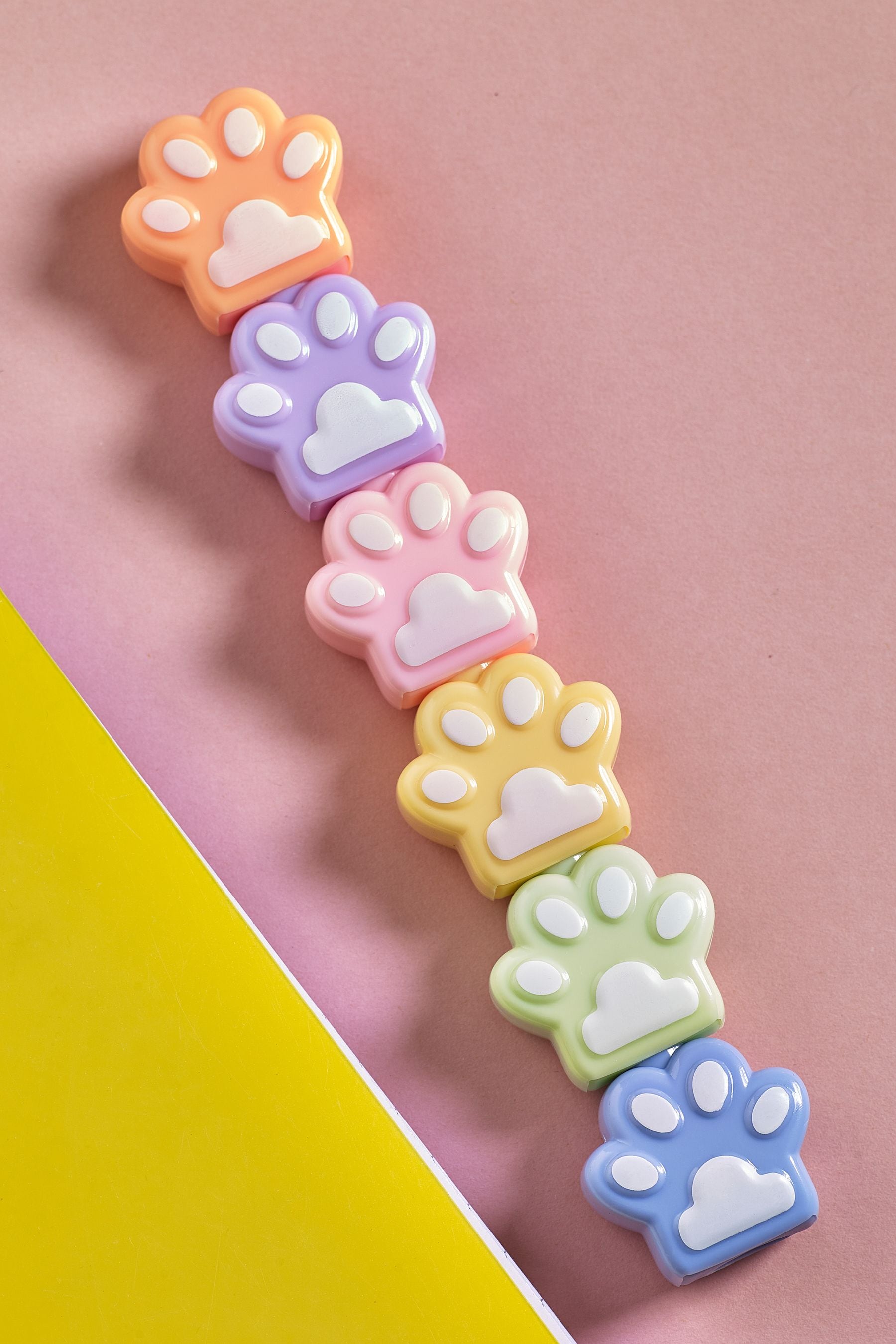 Pastel Paws Stacking Highlighter Pen