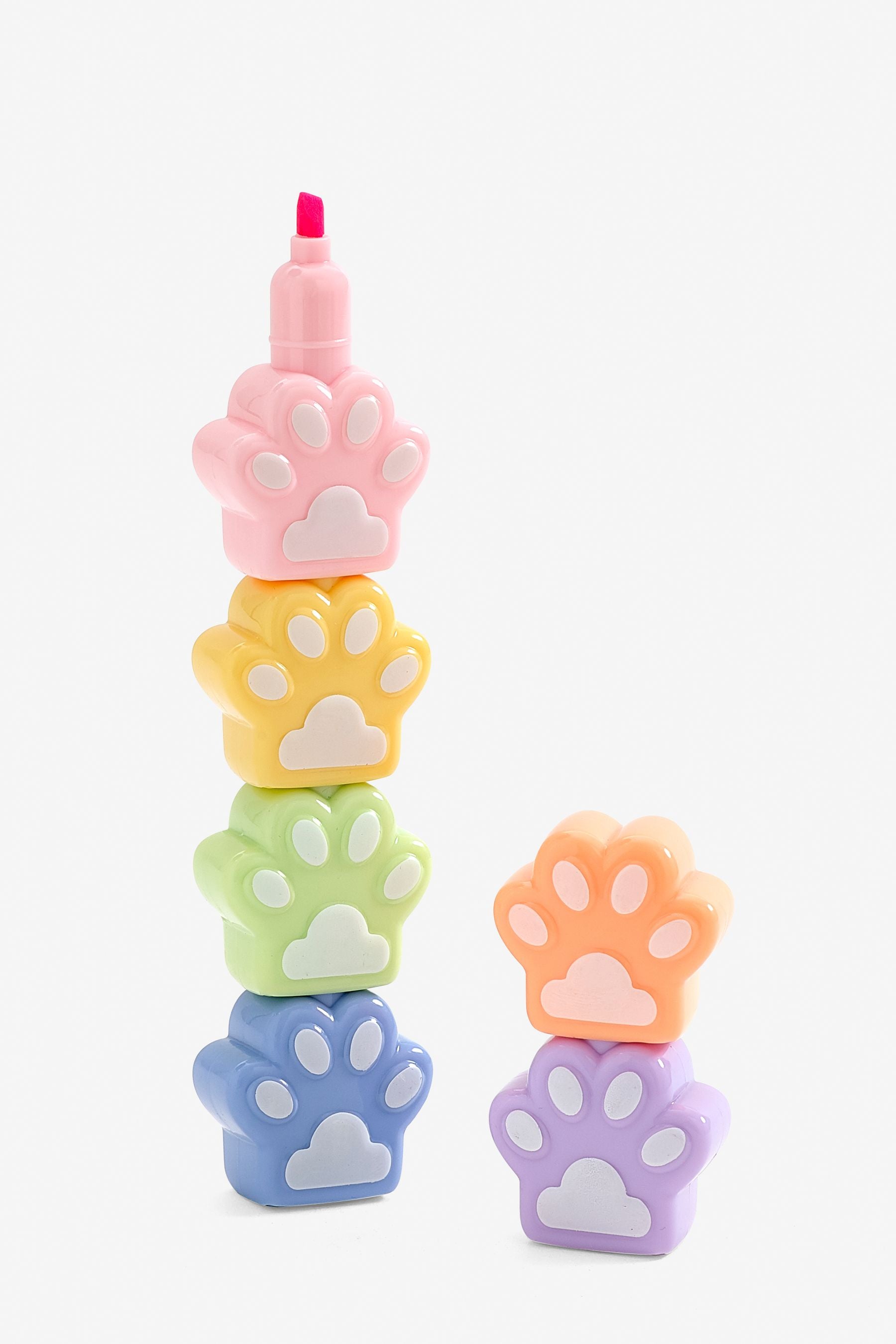 Pastel Paws Stacking Highlighter Pen