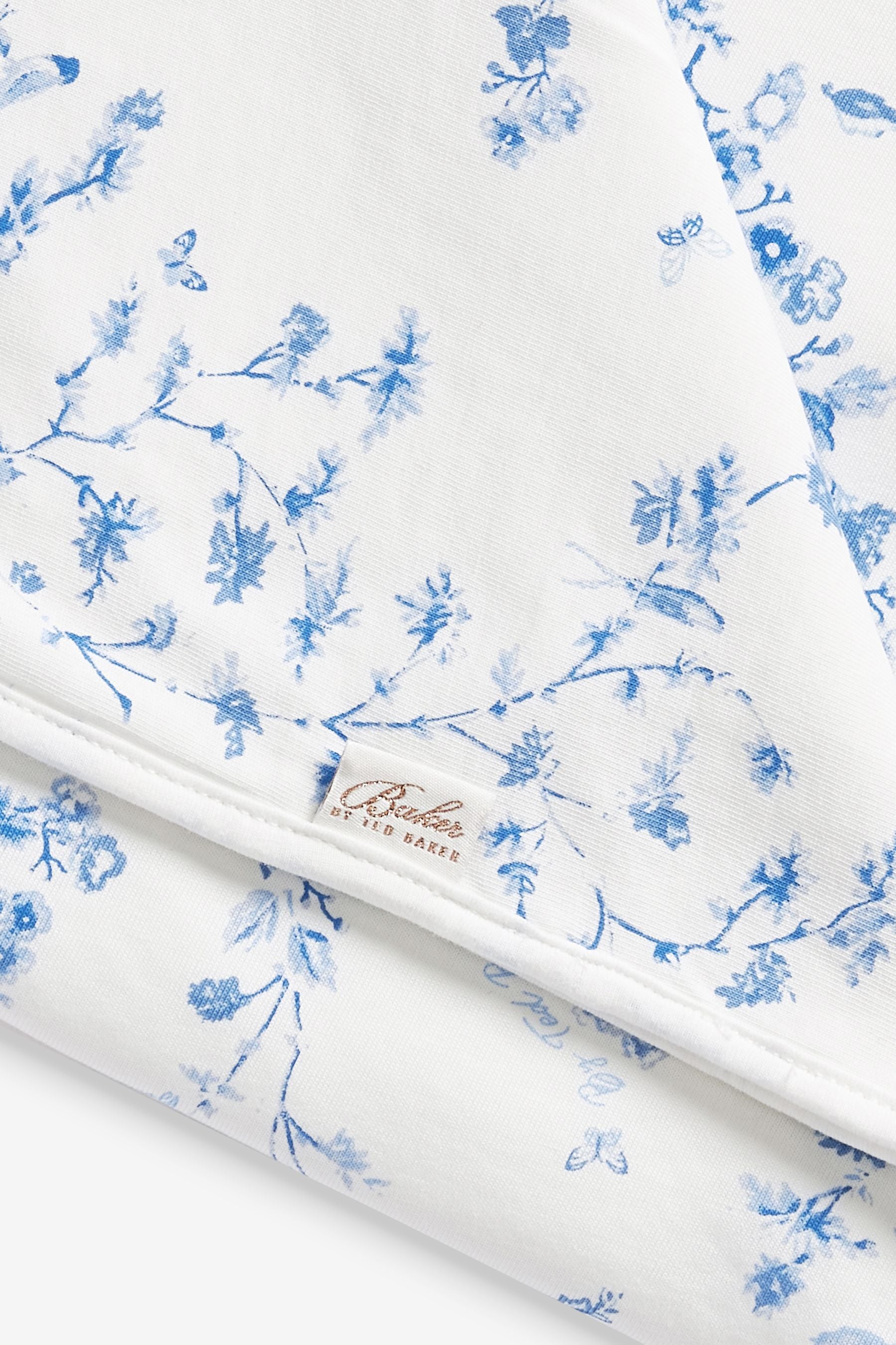 Baker by Ted Baker Blue Floral Blanket