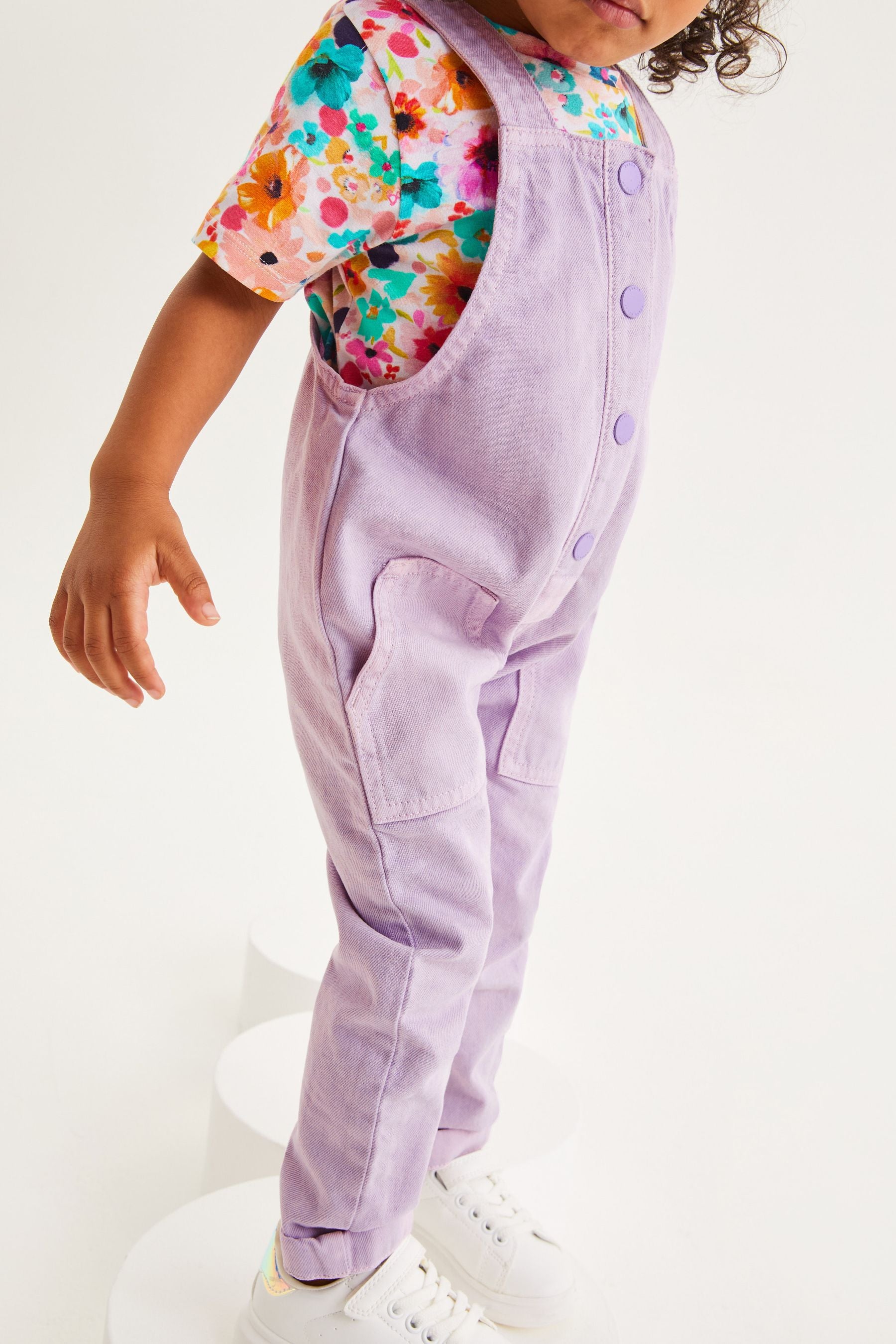 Lilac Purple Baker by Ted Baker Lilac Purple Dungaree Set