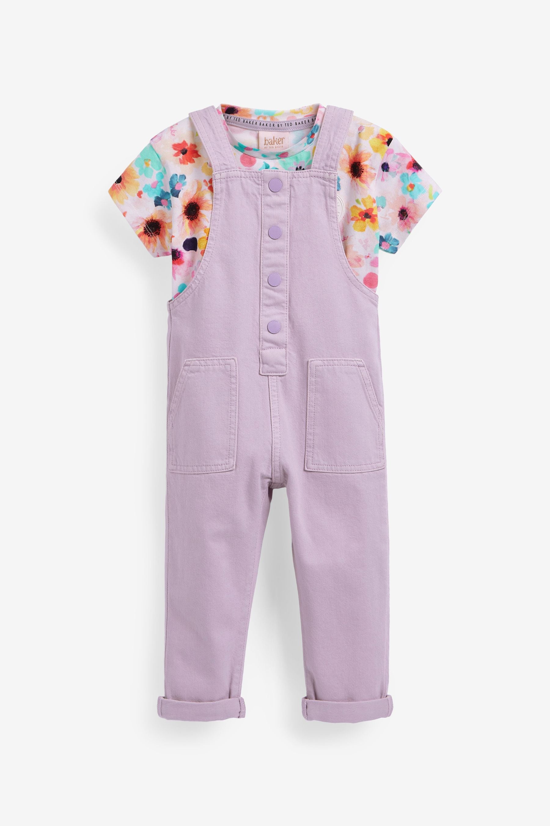 Lilac Purple Baker by Ted Baker Lilac Purple Dungaree Set