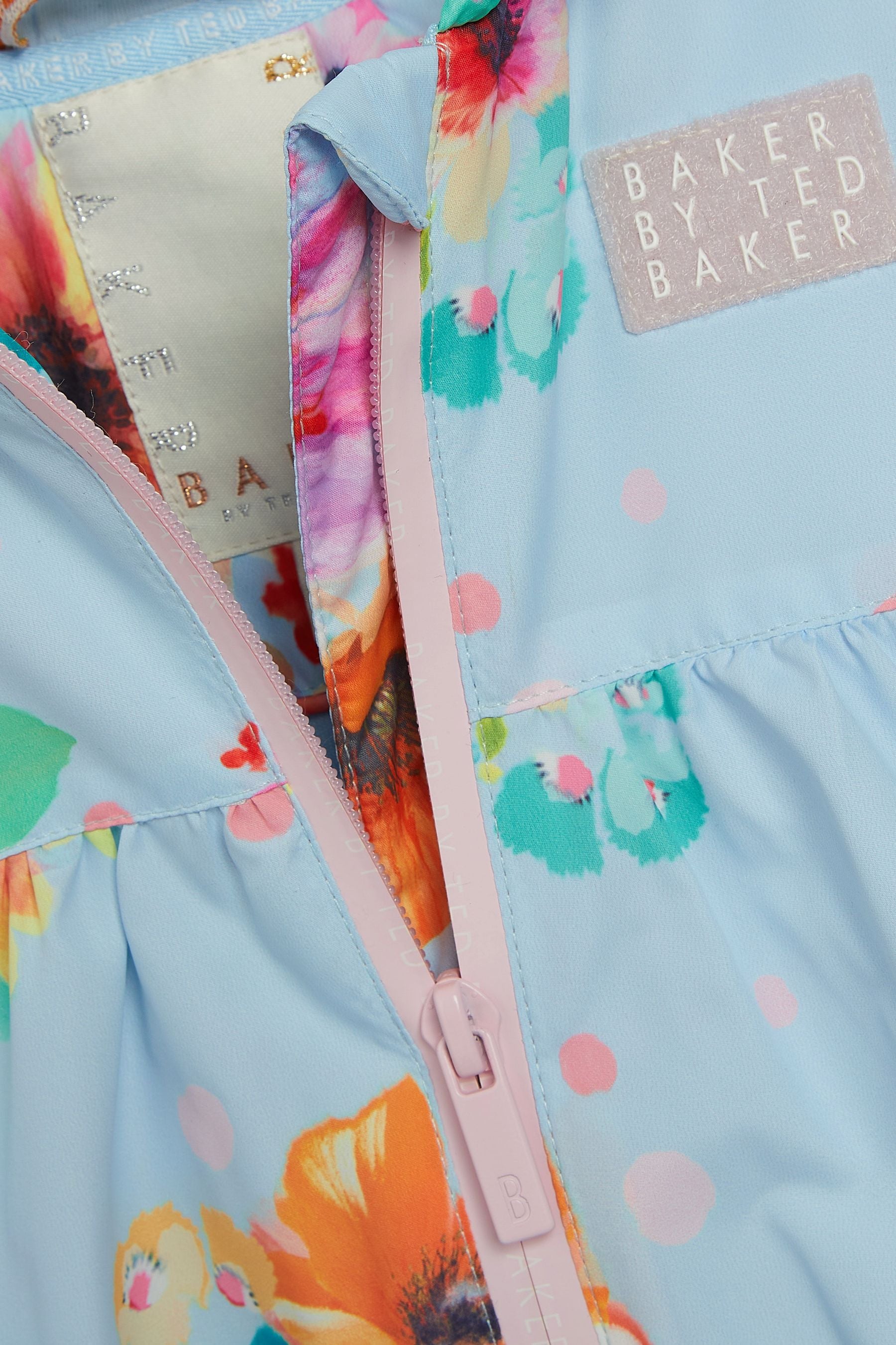 Baker by Ted Baker Blue Floral Rain Mac