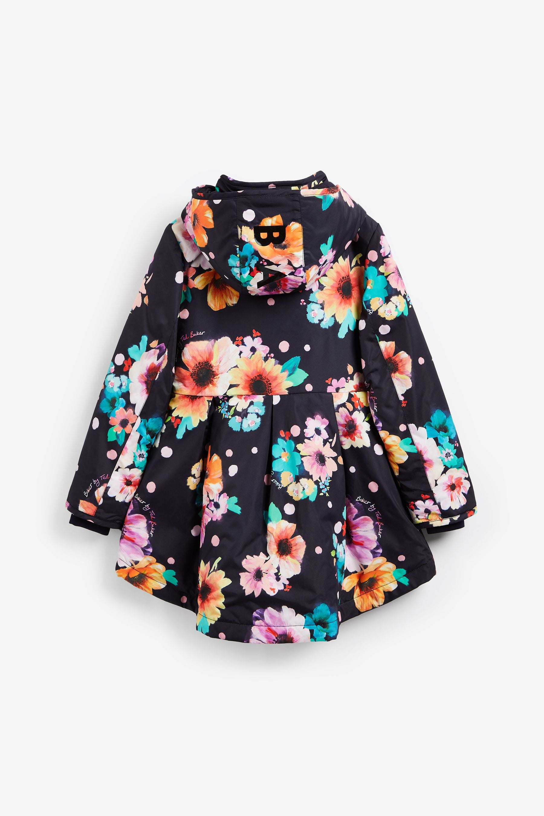 Navy Baker by Ted Baker Navy Floral Rain Mac