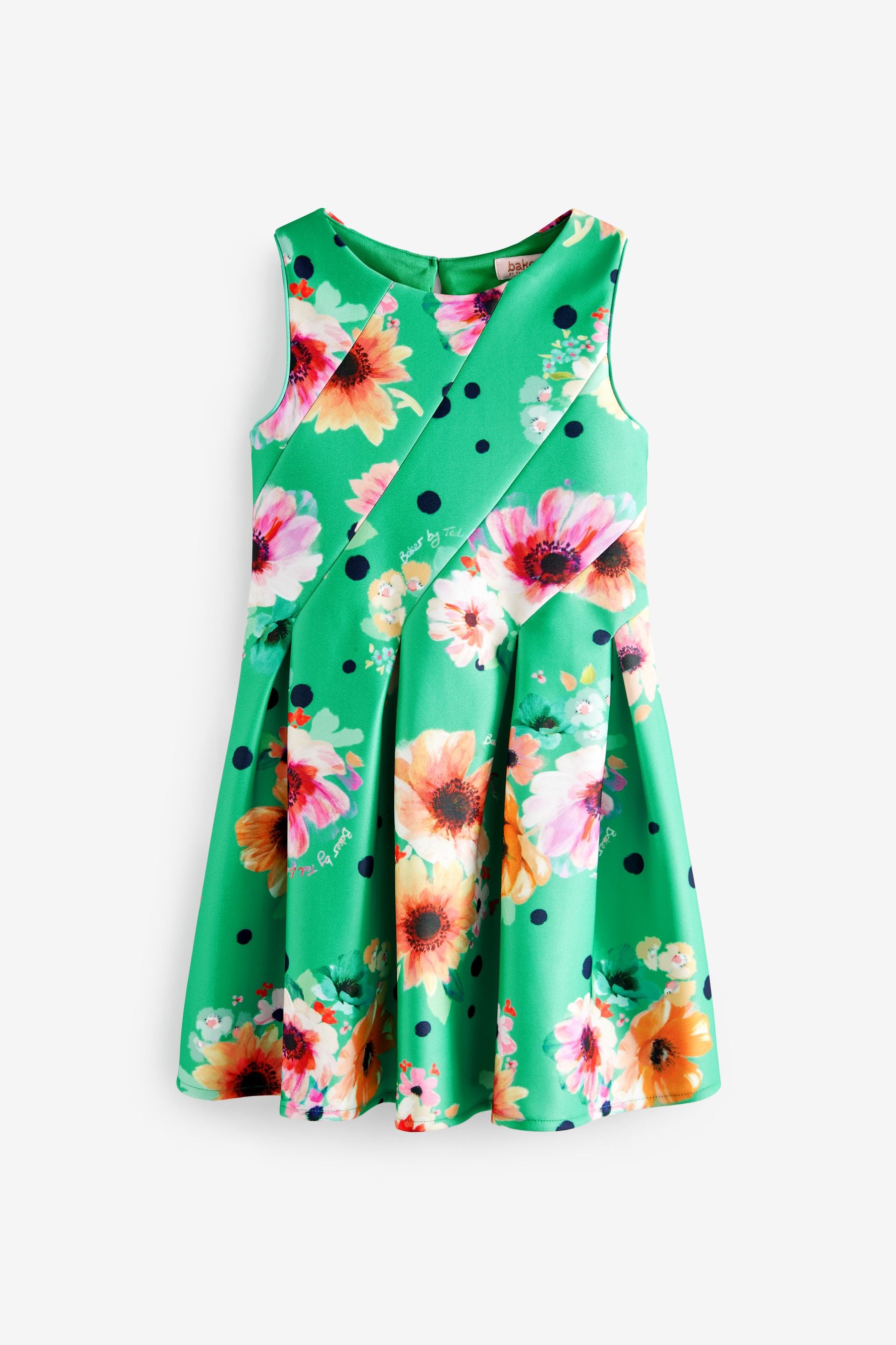 Baker by Ted Baker Green Floral Dress