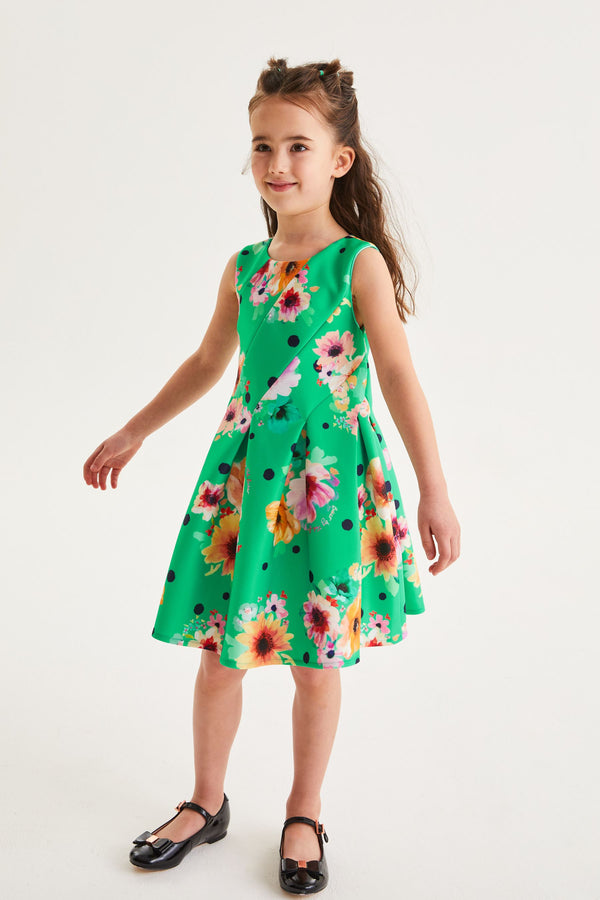 Baker by Ted Baker Green Floral Dress