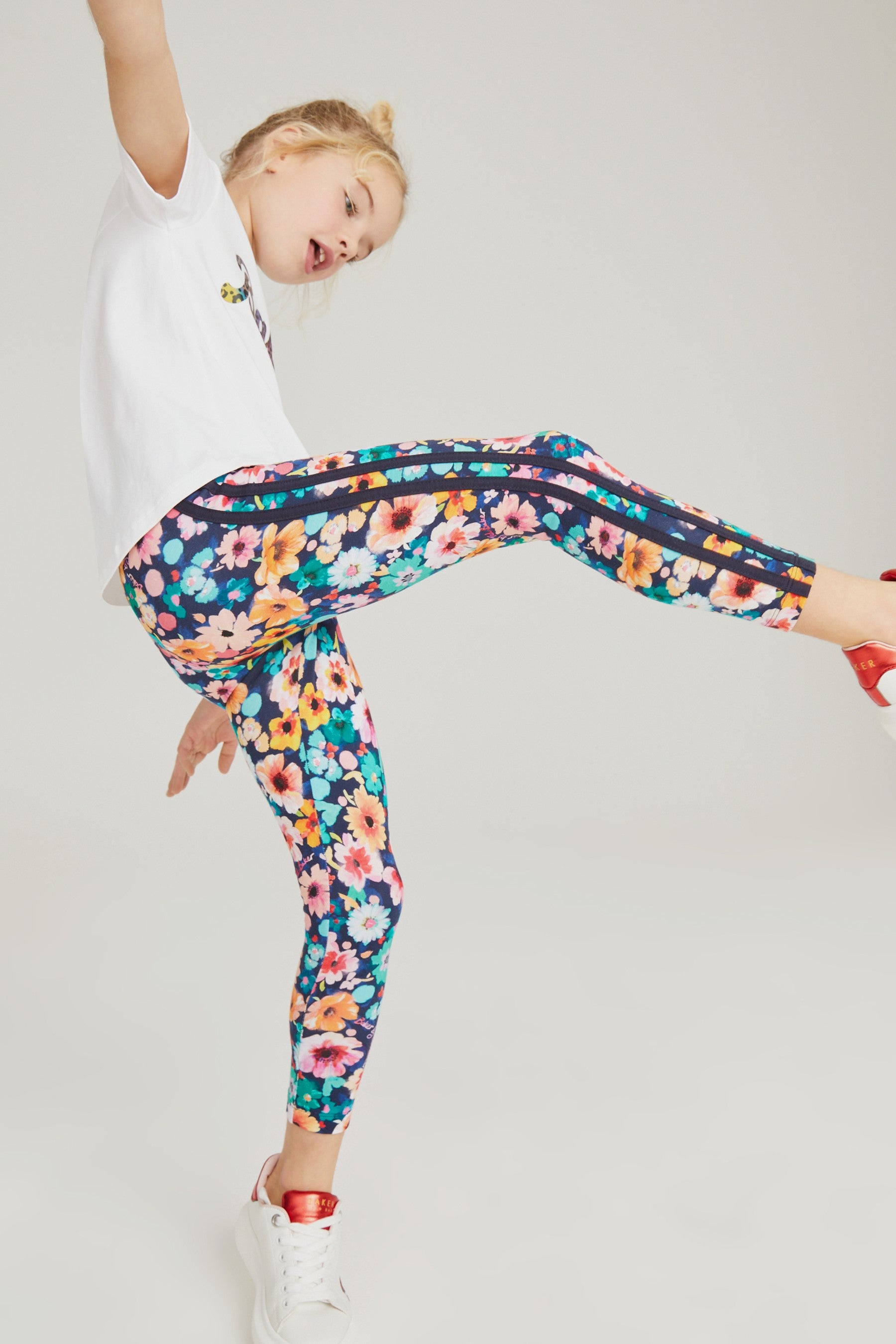 Baker by Ted Baker Multicolour Floral T-Shirt and Leggings Set