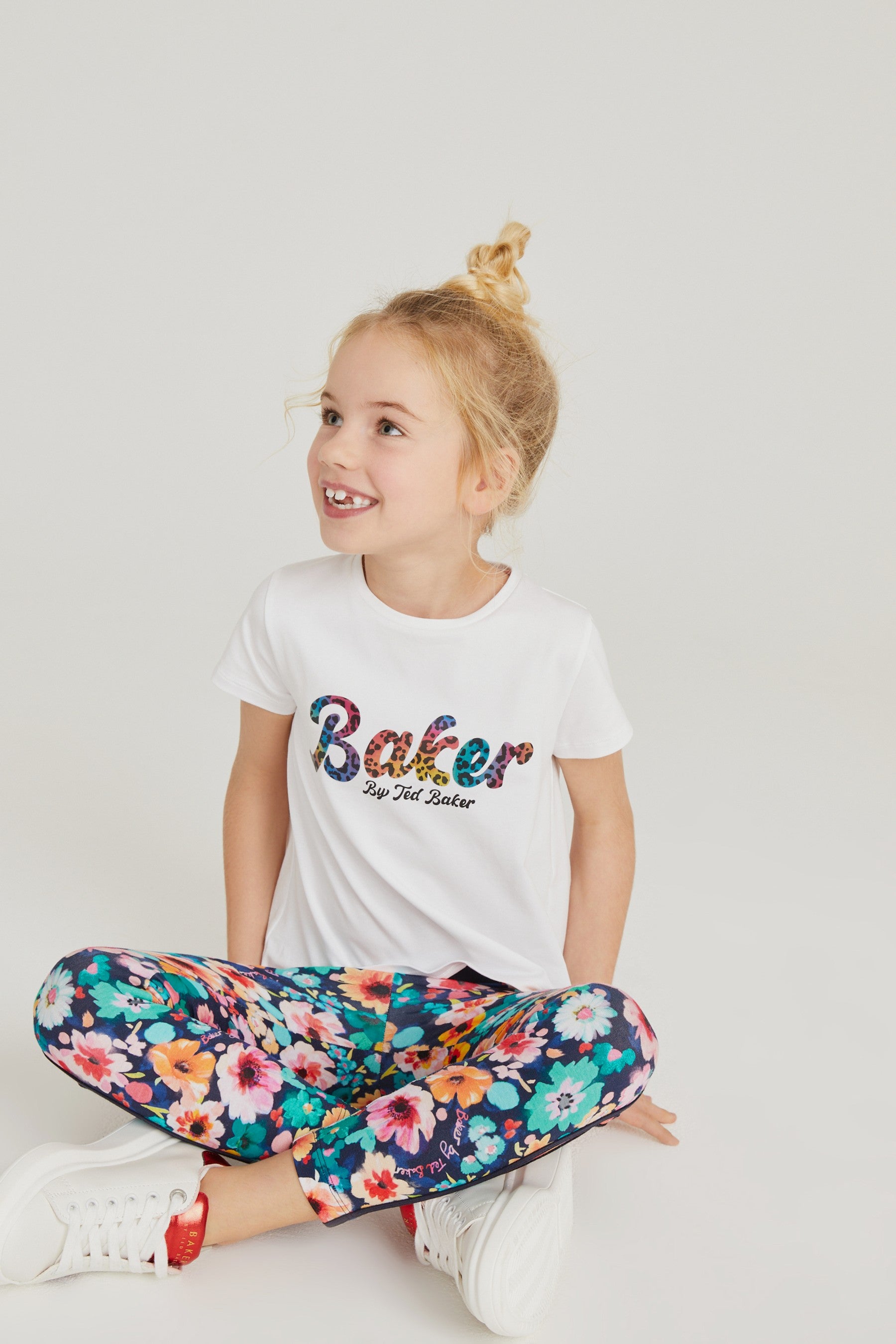 Baker by Ted Baker Multicolour Floral T-Shirt and Leggings Set