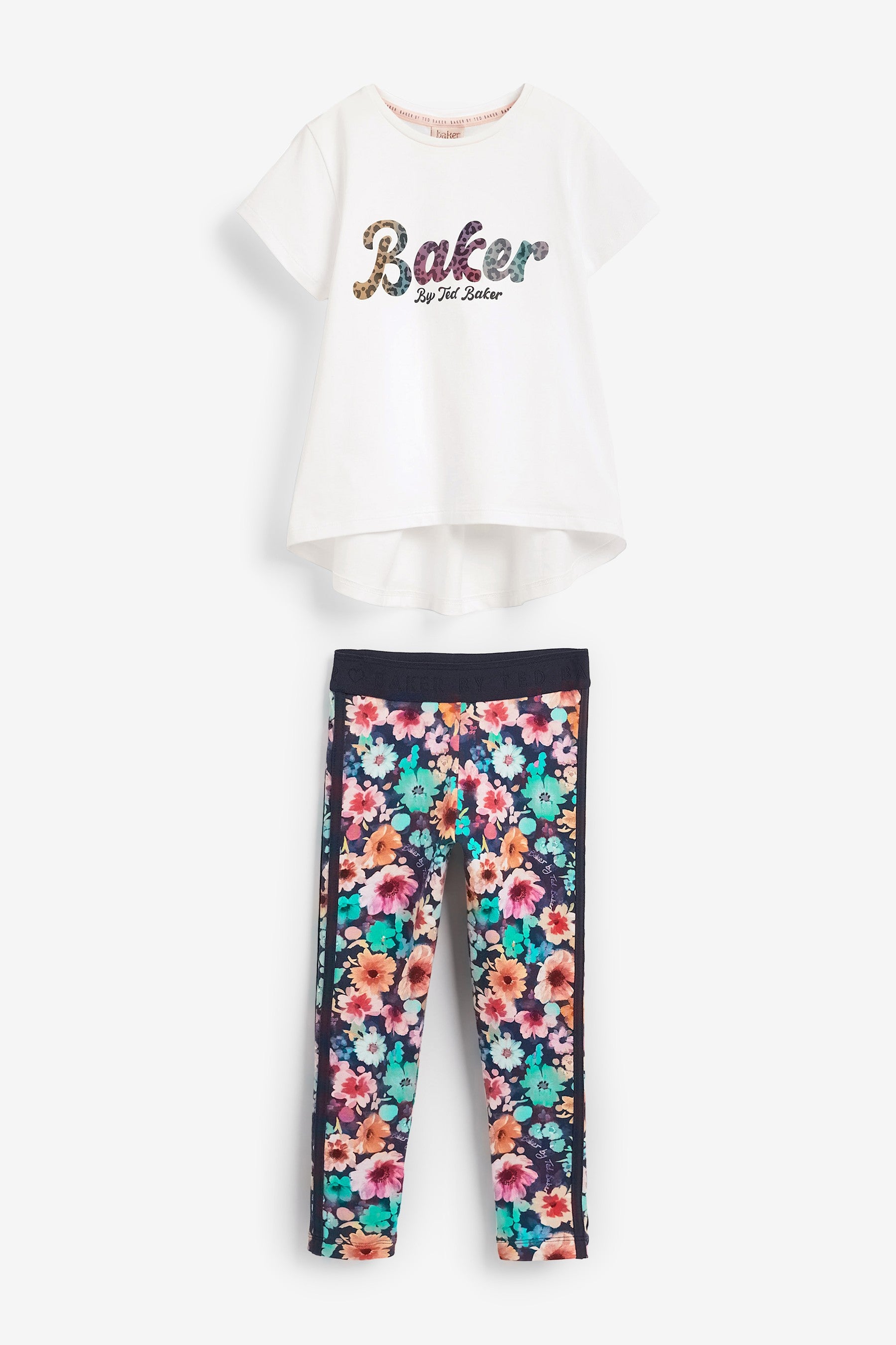 Baker by Ted Baker Multicolour Floral T-Shirt and Leggings Set