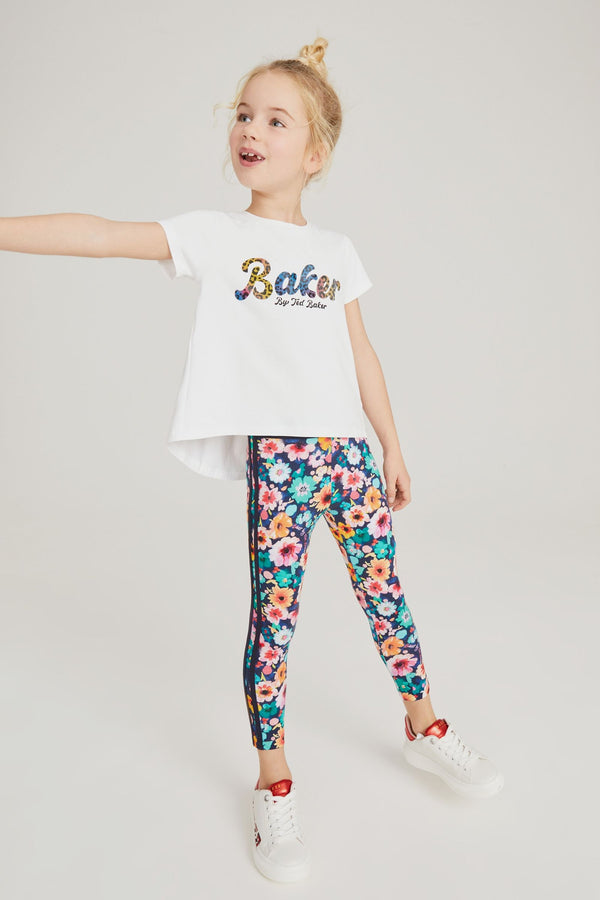 Baker by Ted Baker Multicolour Floral T-Shirt and Leggings Set