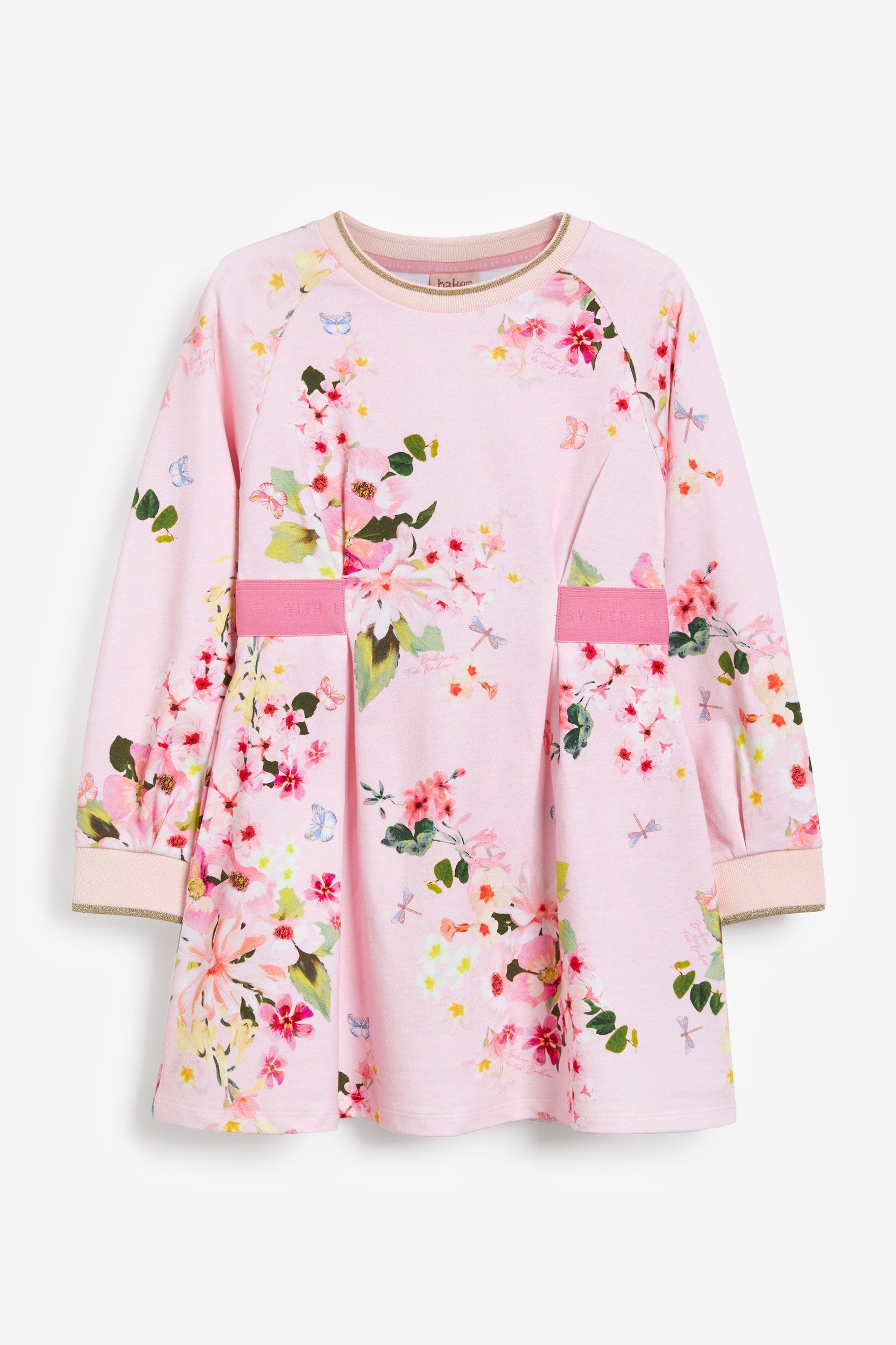 Baker by Ted Baker Pink Floral Jersey Dress