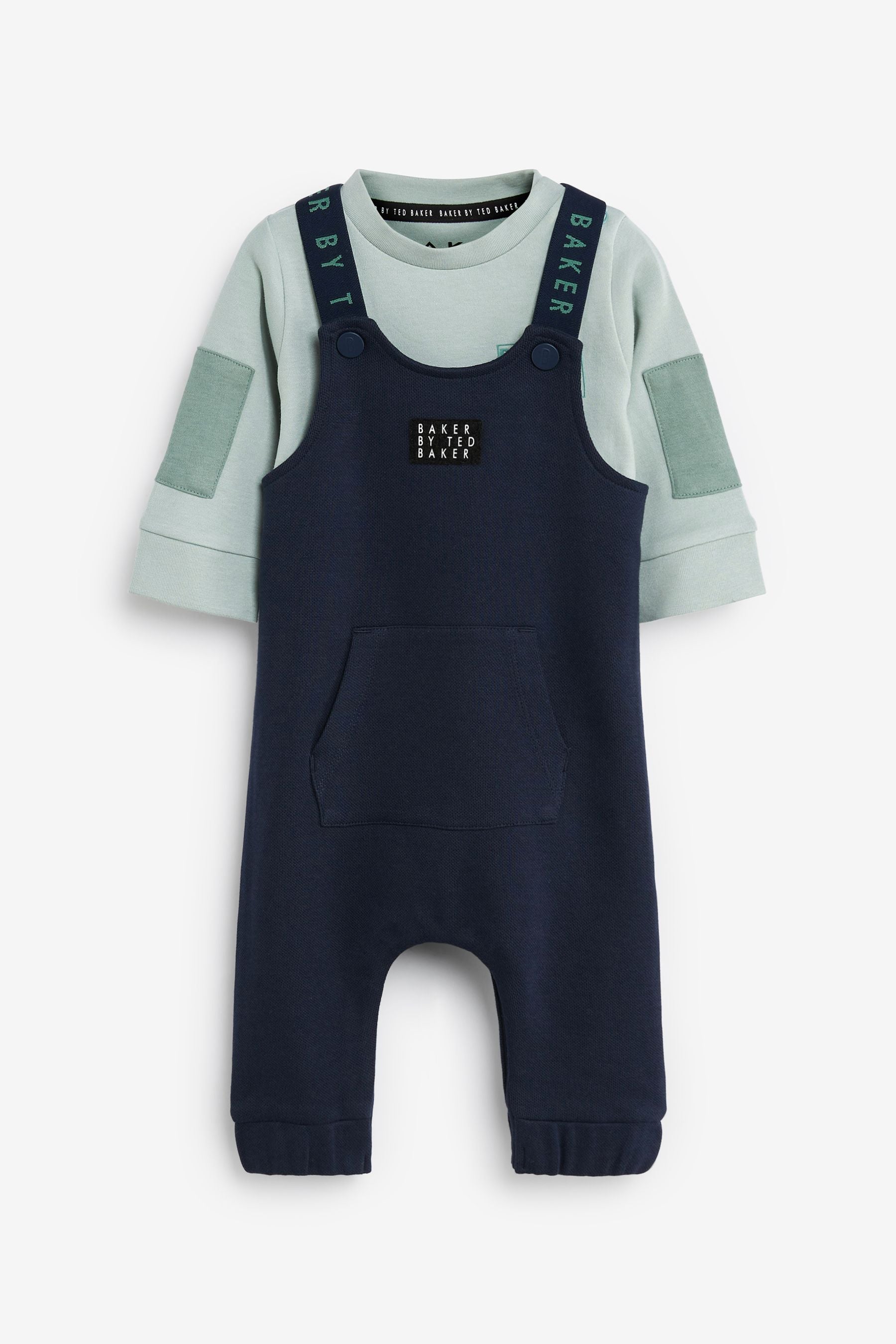 Baker by Ted Baker Navy Blue Dungaree Set