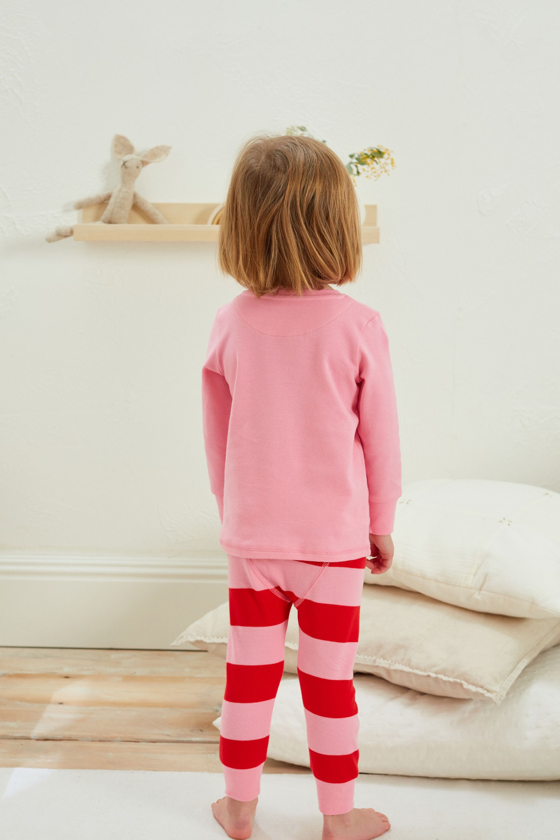 Red/Pink Heart 2 Pack Pyjamas (9mths-12yrs)