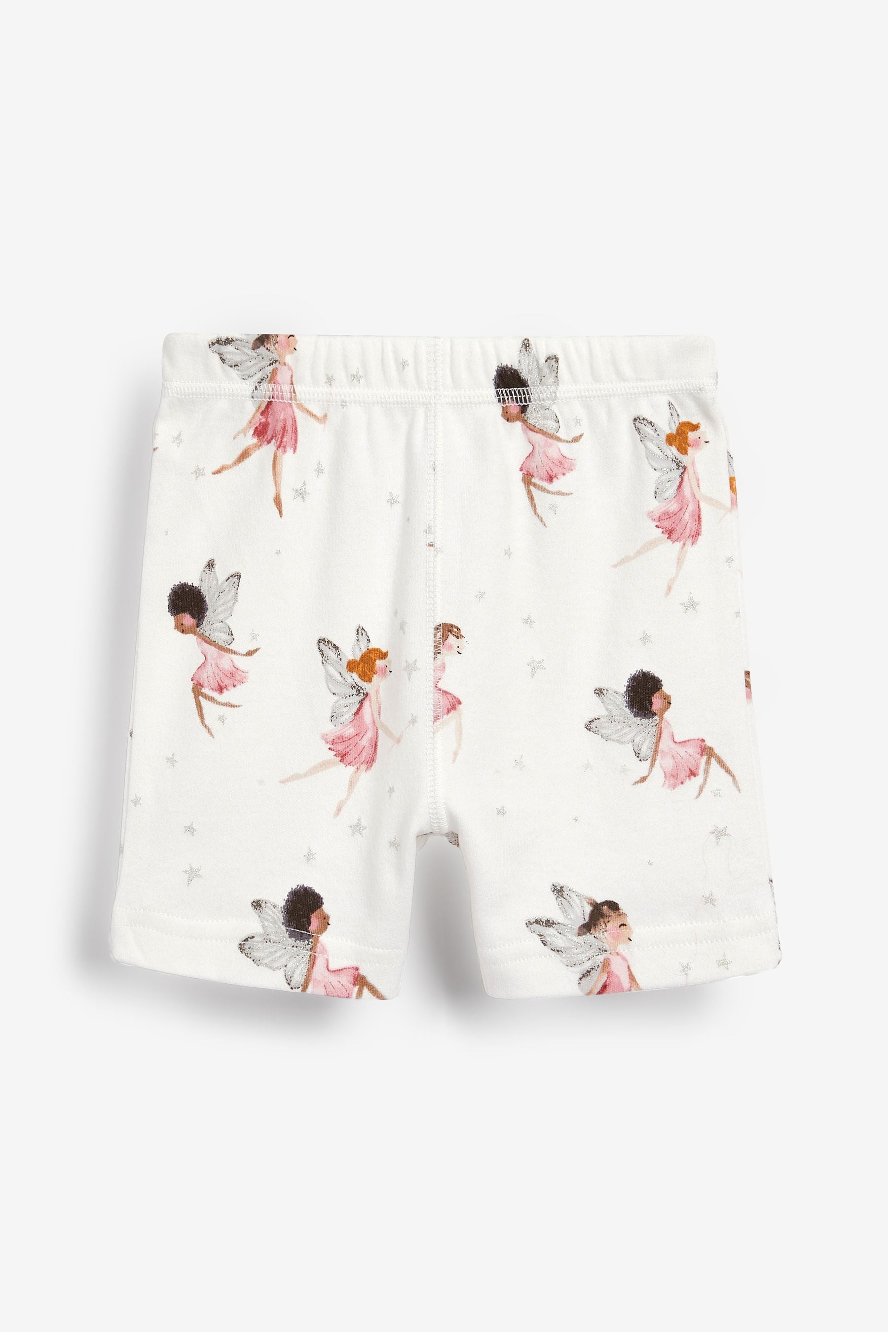 Pink/Cream Fairy Character 3 Pack Short Pyjamas (9mths-12yrs)