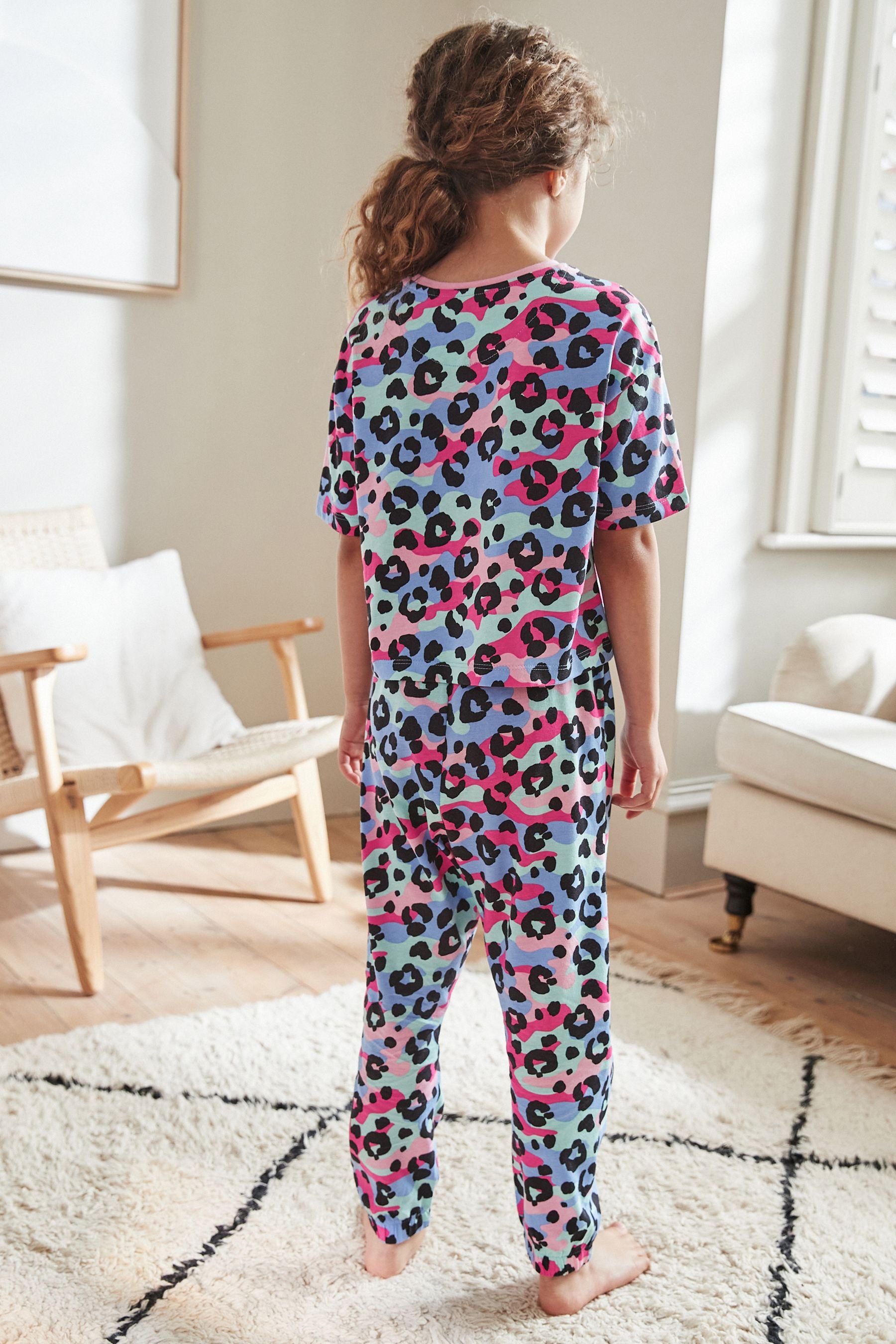 Multi Animal 2 Pack Jogger Pyjamas (3-16yrs)