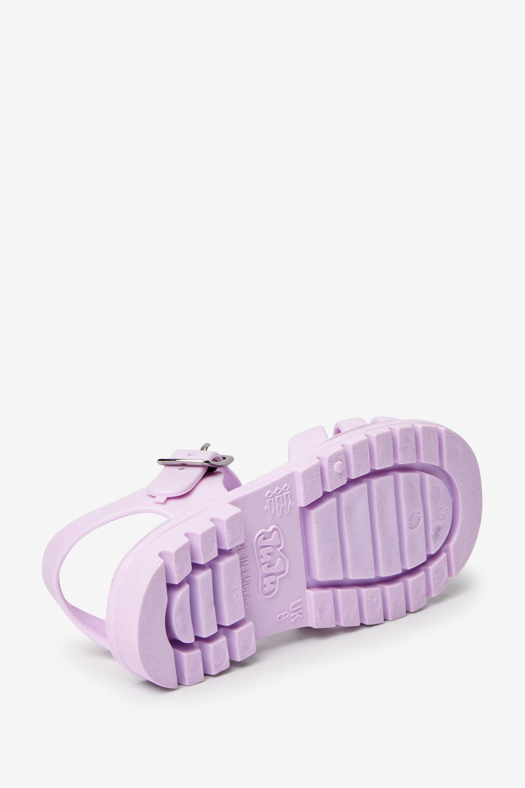 Lilac Purple Jelly Sandals