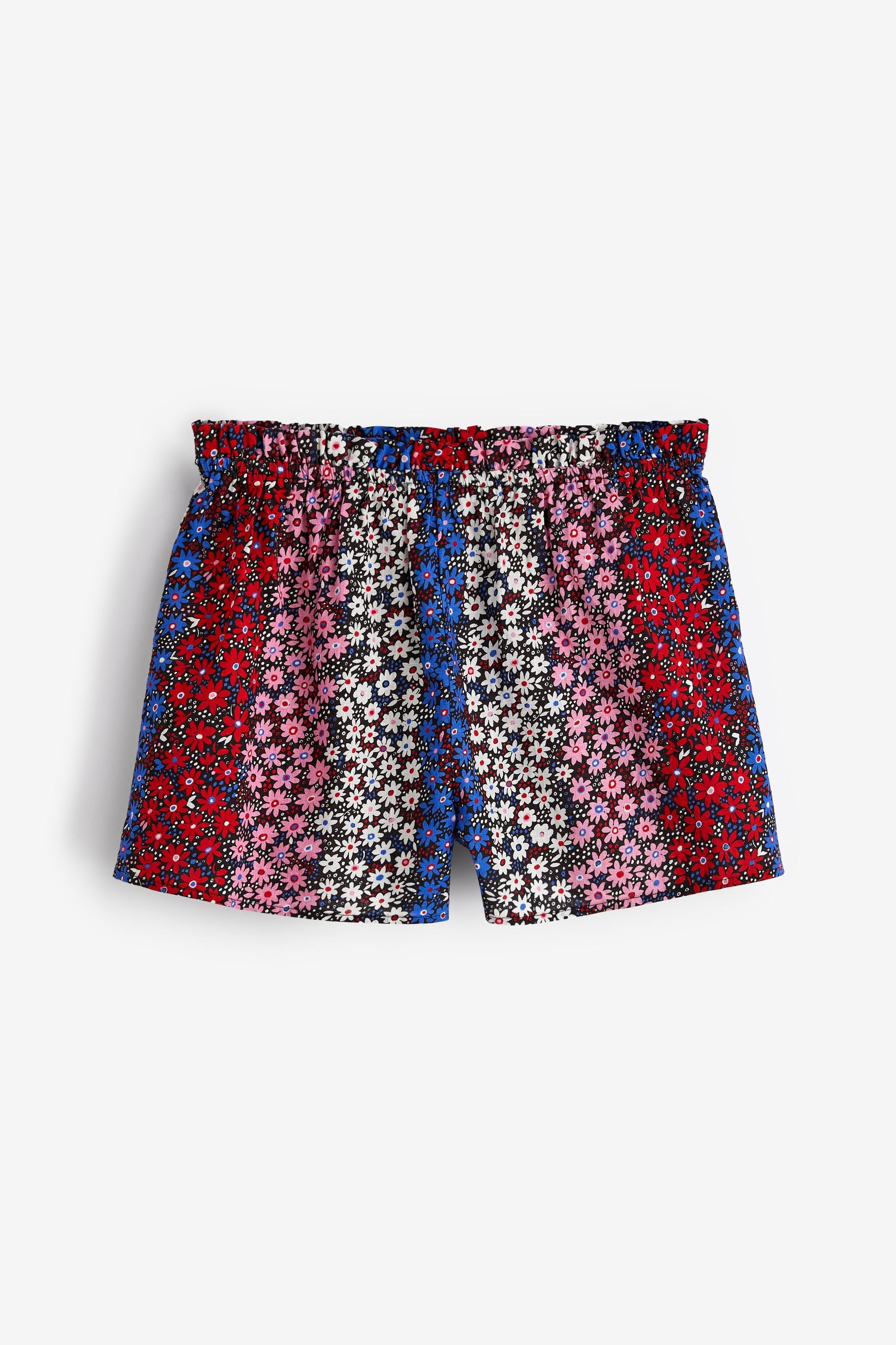 Red/Blue/White Celia Birtwell Button Through Woven Pyjamas With Oversized Collar (3-16yrs)